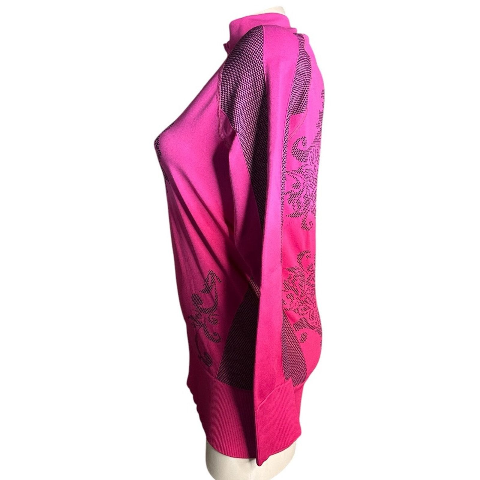 Athleta Athleta Pink Ombre Twist 1/4 Zip Thumbhole Activewear Top XL Size XL / US 12-14 / IT 48-50 - 4 Thumbnail