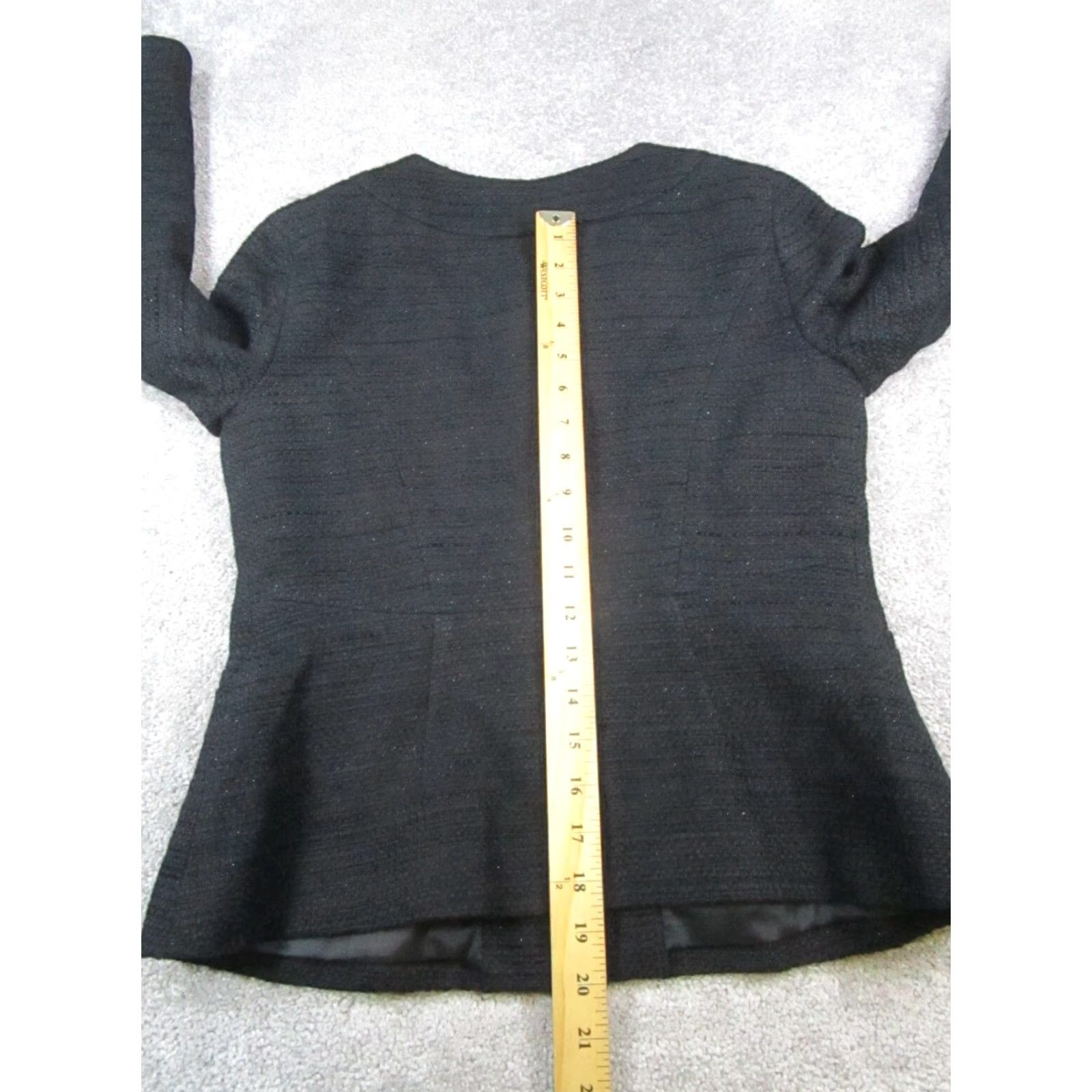 Theory Theory Jacket Womens 6 Black Knit Cotton Blend Shirt Womens 6 Black Theory Jacket Women Knit Cotton Basic Jacket 90s? Size M / US 6-8 / IT 42-44 - 7 Thumbnail