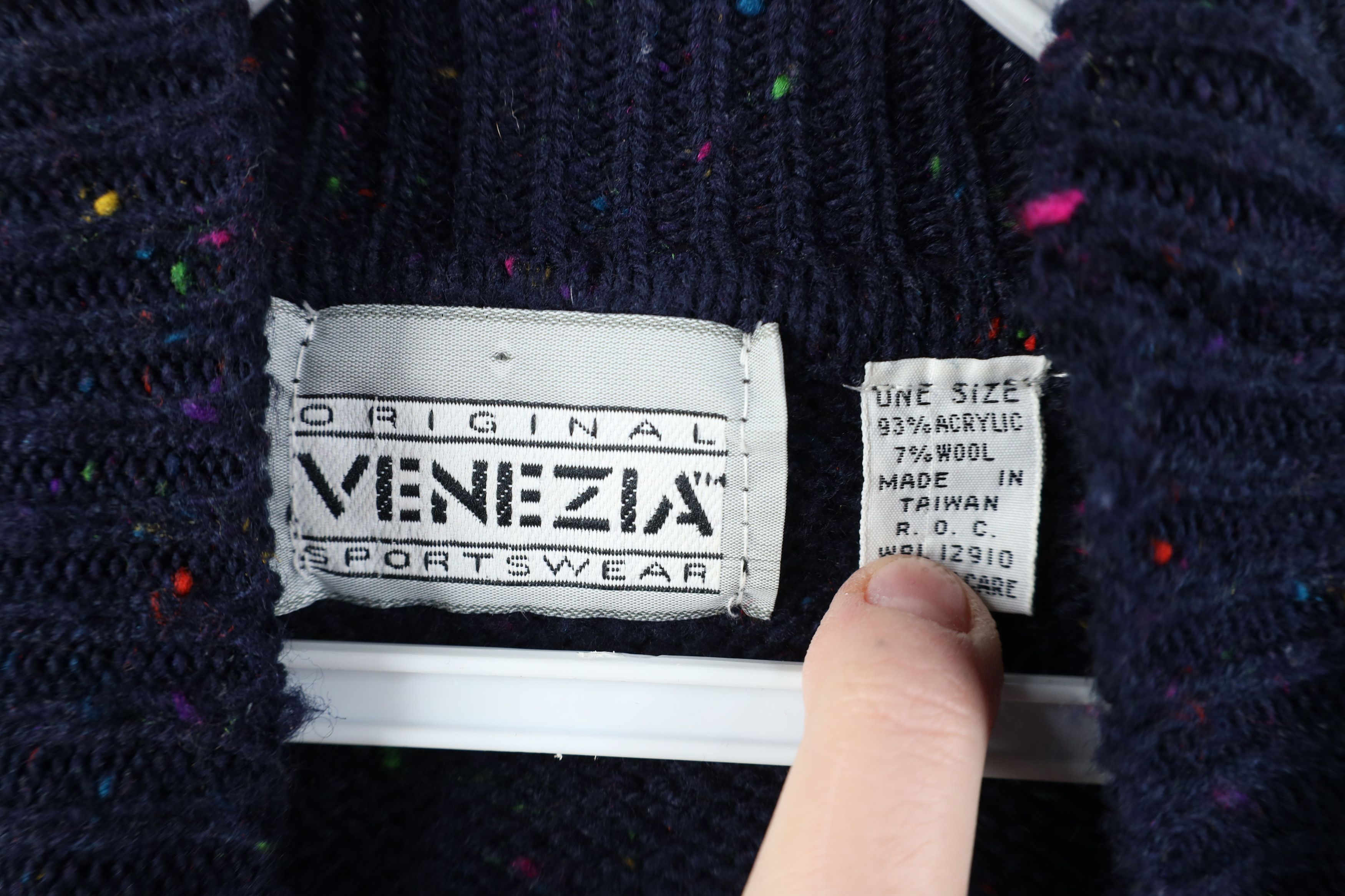 Vintage Vintage 90s Streetwear Wool Blend Mock Sweater 3/4 Sleeve Size ONE SIZE - 5 Thumbnail