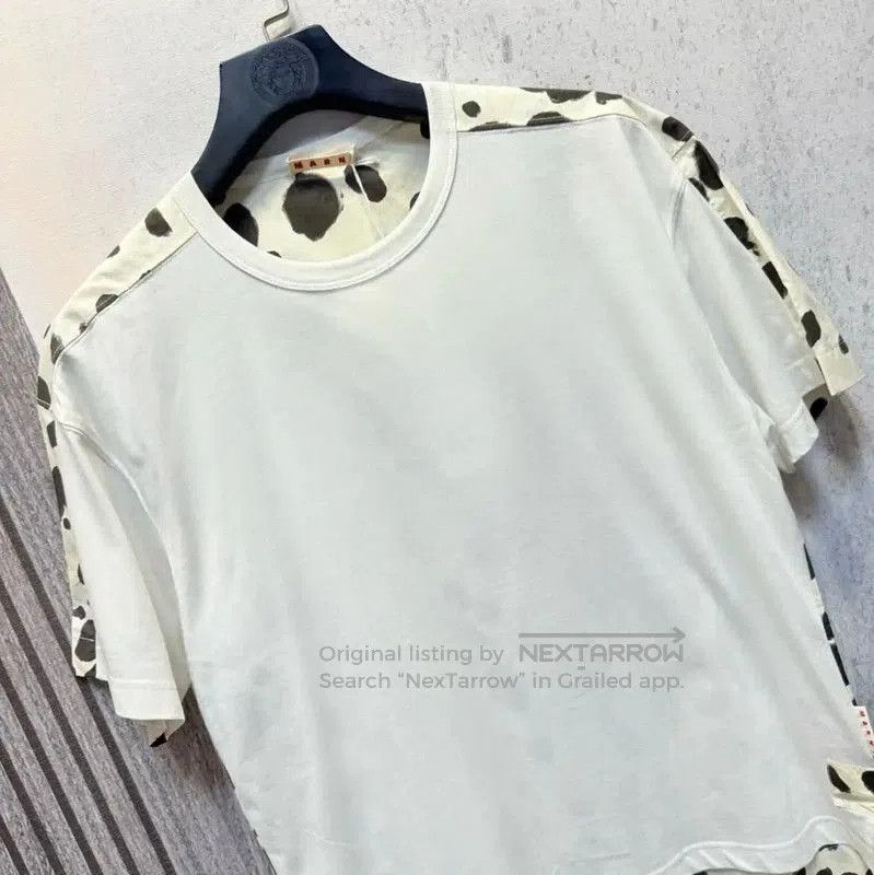 Marni Marni White Cotton Men’s T-Shirt with Print . Size US L / EU 52-54 / 3 - 6 Thumbnail