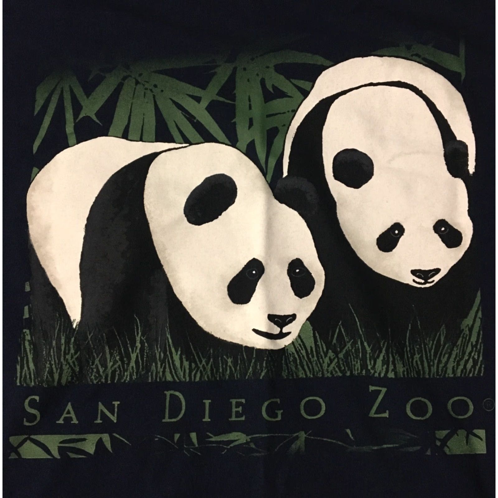 Vintage VINTAGE San Diego Zoo Panda Bear Shirt XXL Animals Wildlife Nature Art 90s Grunge T-Shirt Men Blue 2XL Size US XXL / EU 58 / 5 - 3 Thumbnail