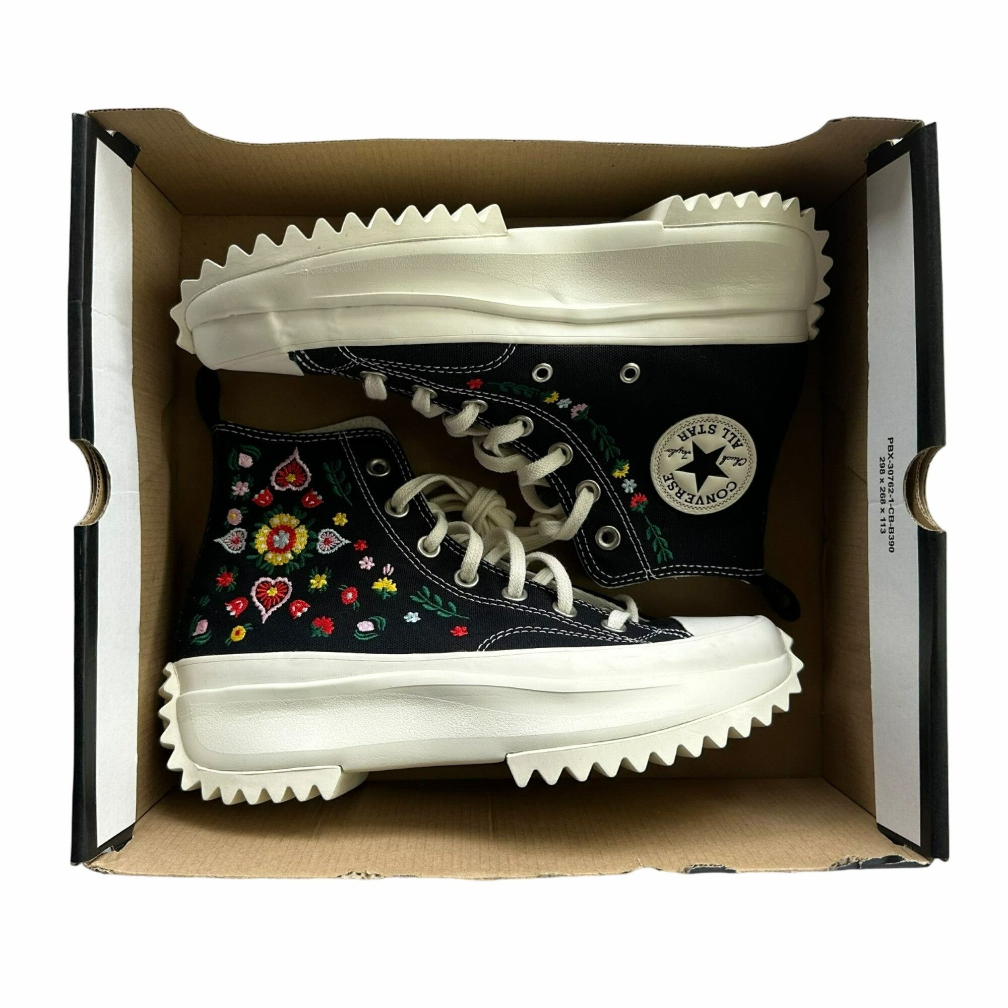 Converse Converse Run Star Hike Hi Platform 5 Men Shoes Floral Embroi Size US 5 / EU 37 - 5 Thumbnail