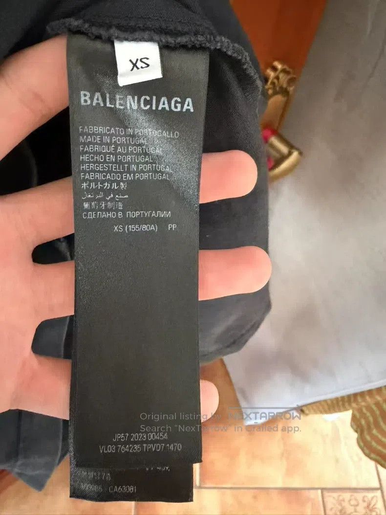 Balenciaga Balenciaga 3b Embroidered Logo Short Sleeve Size US XS / EU 42 / 0 - 4 Thumbnail
