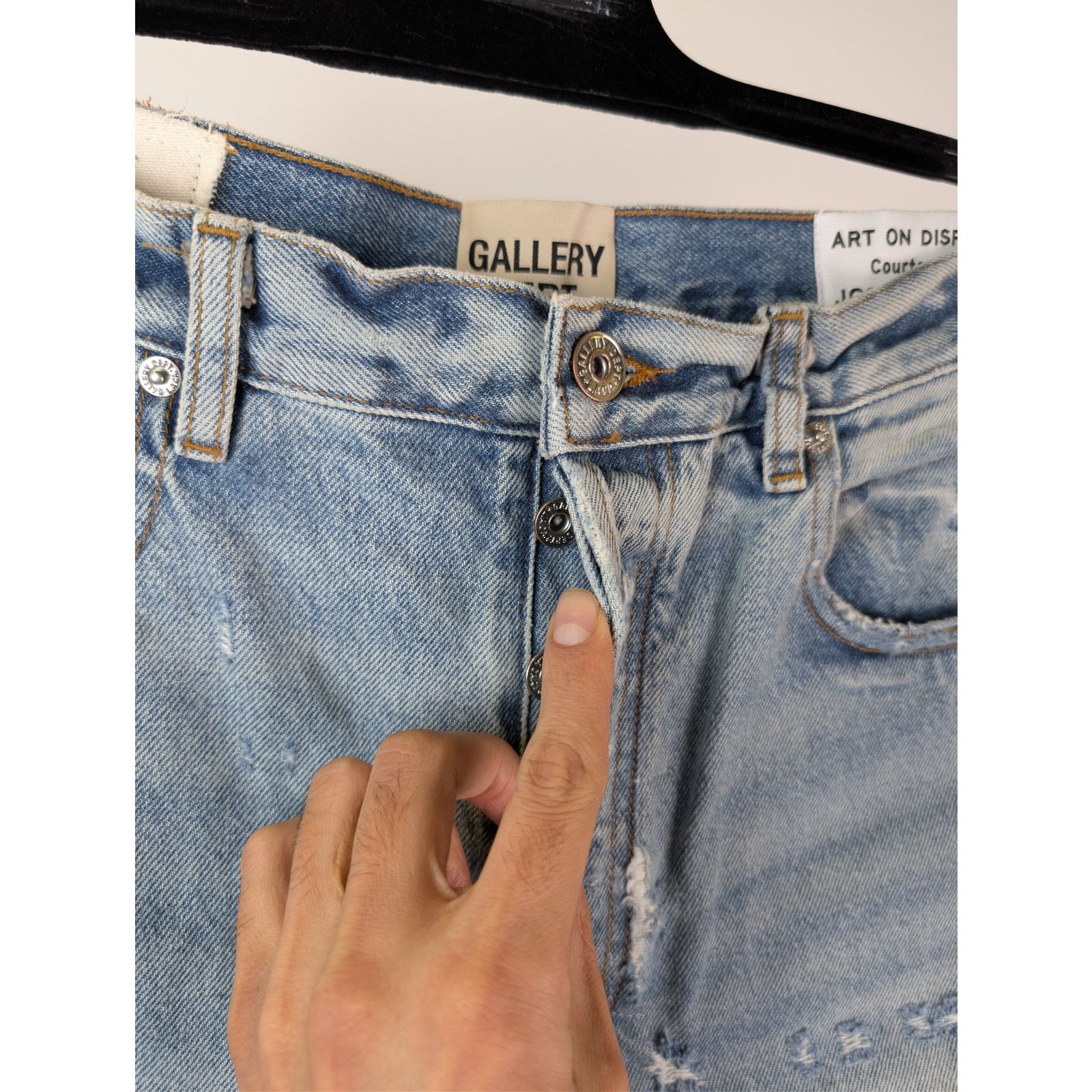 Gallery Dept. o1rshd1 Size: 32 x 32 / Bowery 5001 Straight-Leg Denim Jeans Size US 32 / EU 48 - 7 Thumbnail