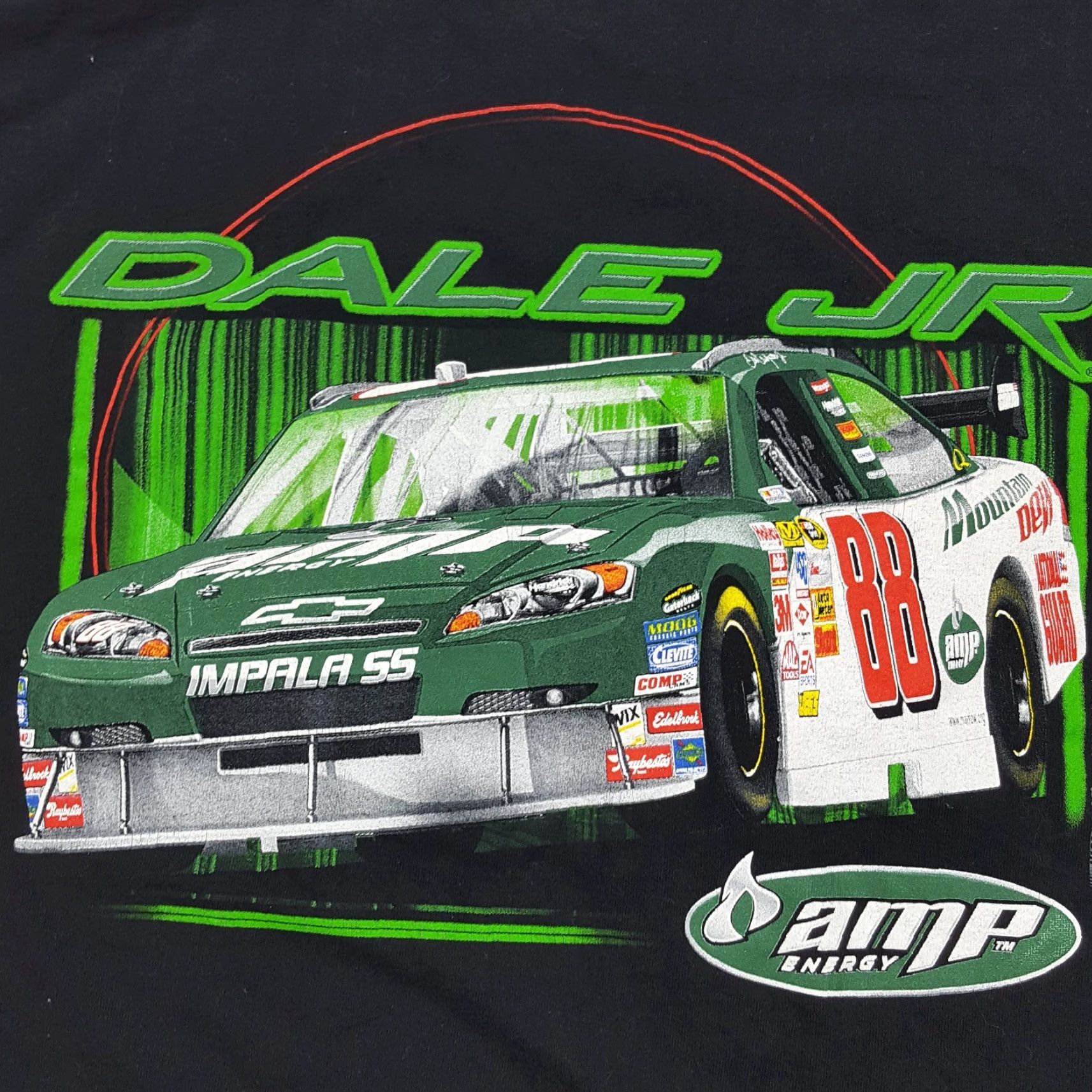 Chase Authentics VINTAGE Dale Earnhardt Jr Amp Racing T-Shirt NASCAR Black 90s Retro Y2K Small Mens Shirt Size US S / EU 44-46 / 1 - 6 Thumbnail