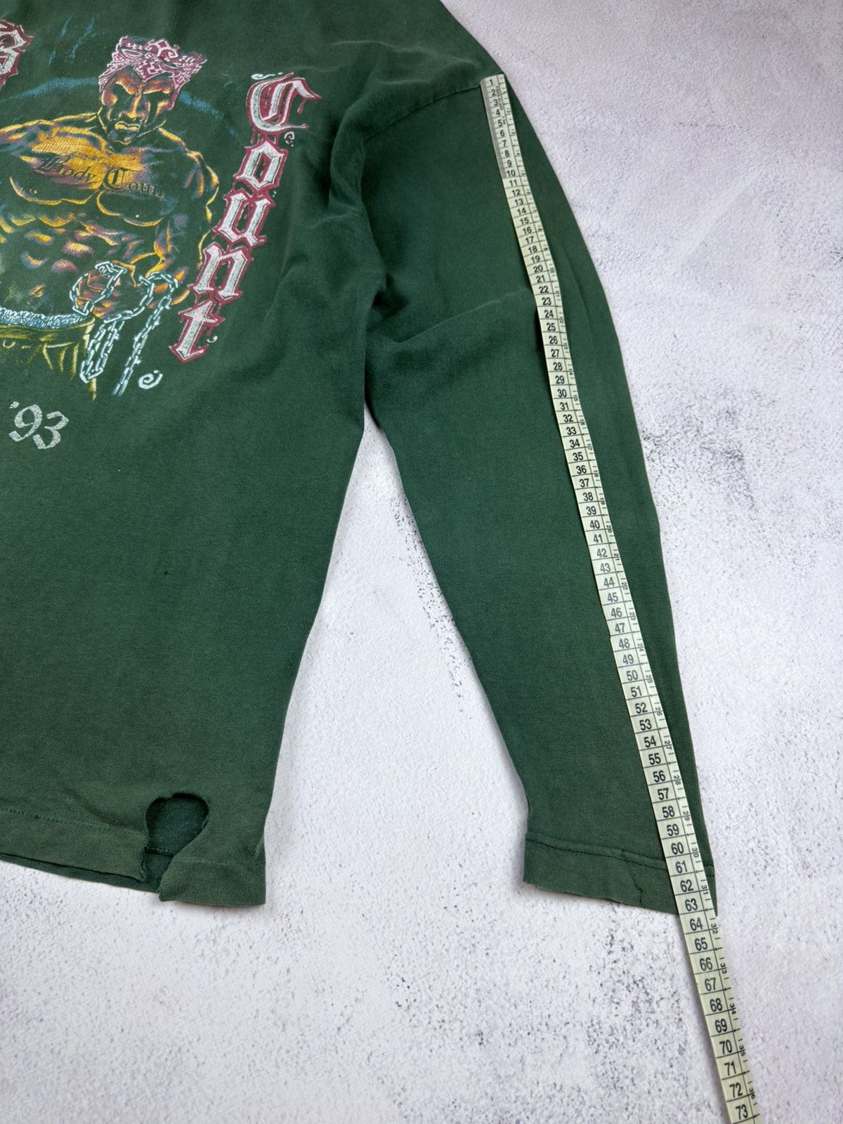 Vintage Vintage 1993 Body Count Cop Killer Tour Long Sleeve t-shirt Size US XL / EU 56 / 4 - 21 Thumbnail