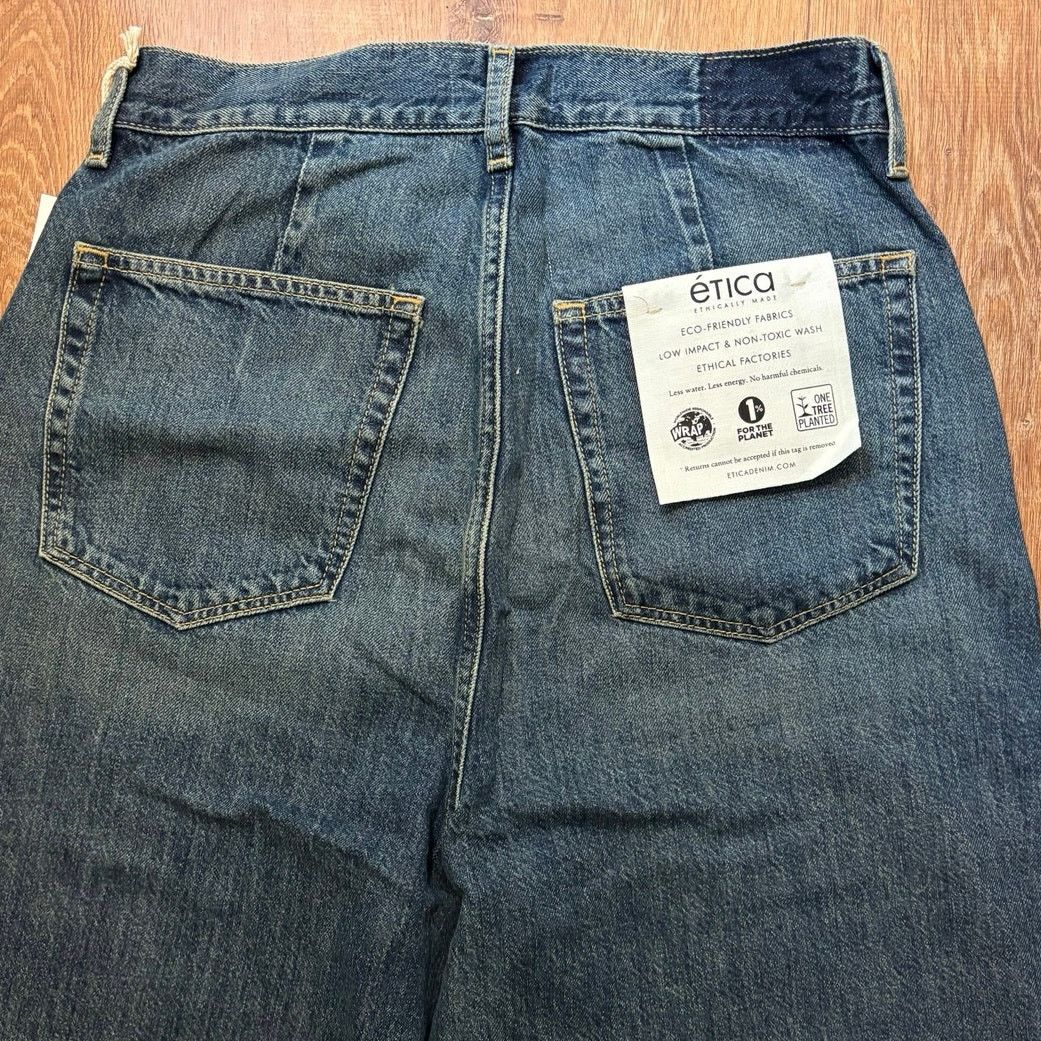 ETICA NWT Etica X Anthropologie Marley Ultra High Baggy Jean 29 Size 29" - 10 Thumbnail