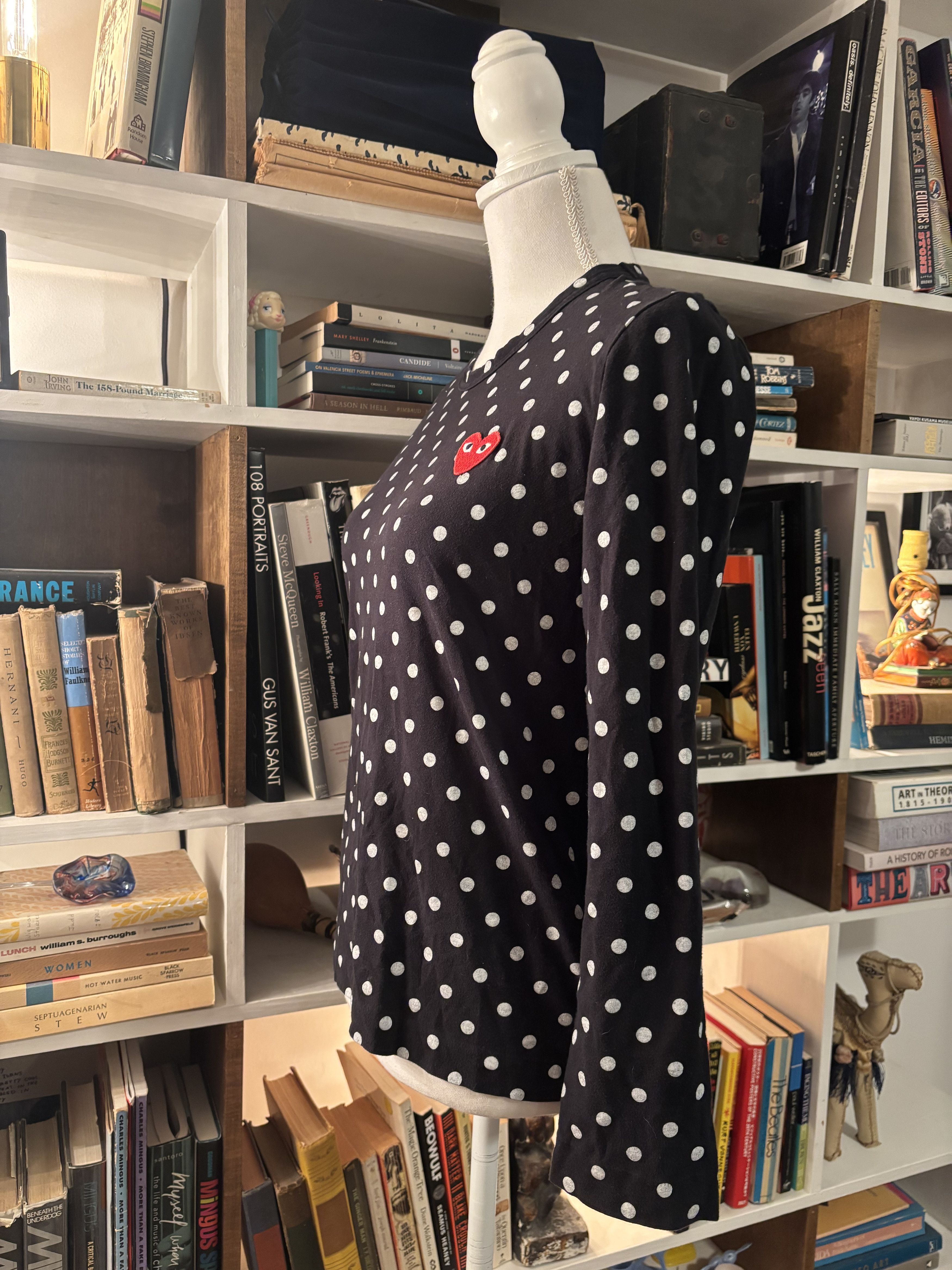 Comme des Garcons PLAY Comme Des Garcons Play Polka Dot Long Sleeve Size L / US 10 / IT 46 - 2 Thumbnail
