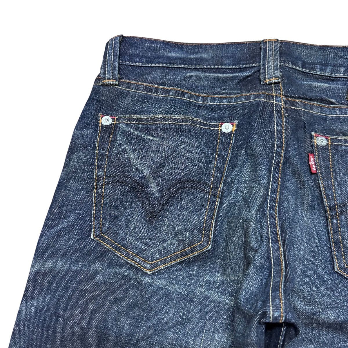 Levi's 2000s Levis 708 Flare Jeans Low Rise Hedi Slimane Size US 30 / EU 46 - 10 Thumbnail