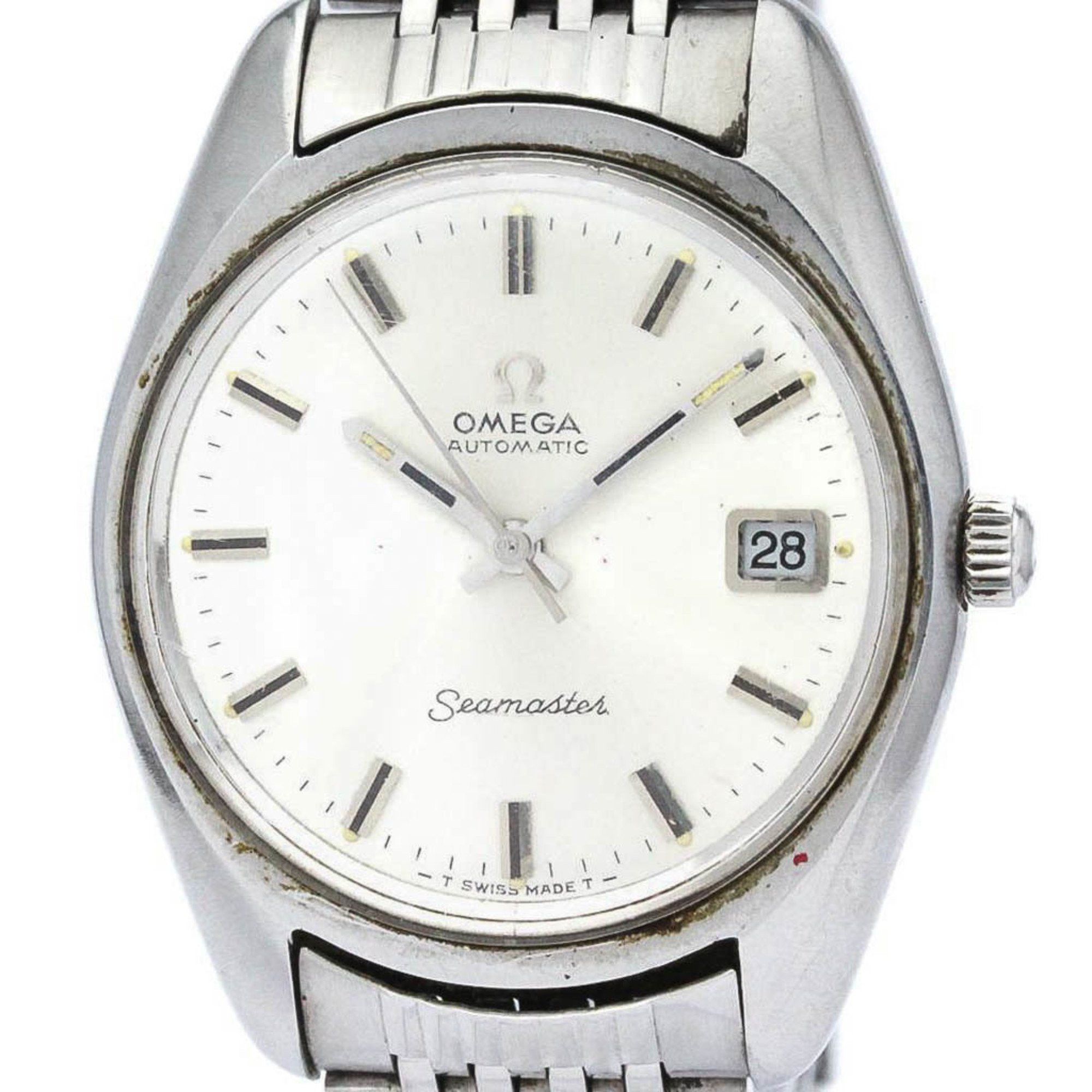 Omega Vintage OMEGA Seamaster Cal 565 Steel Automatic Mens Watch 166. ...