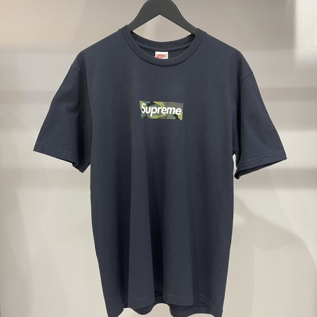 Supreme Supreme Box Logo Tee (FW23) Navy Size US M / EU 48-50 / 2 - 1 Thumbnail