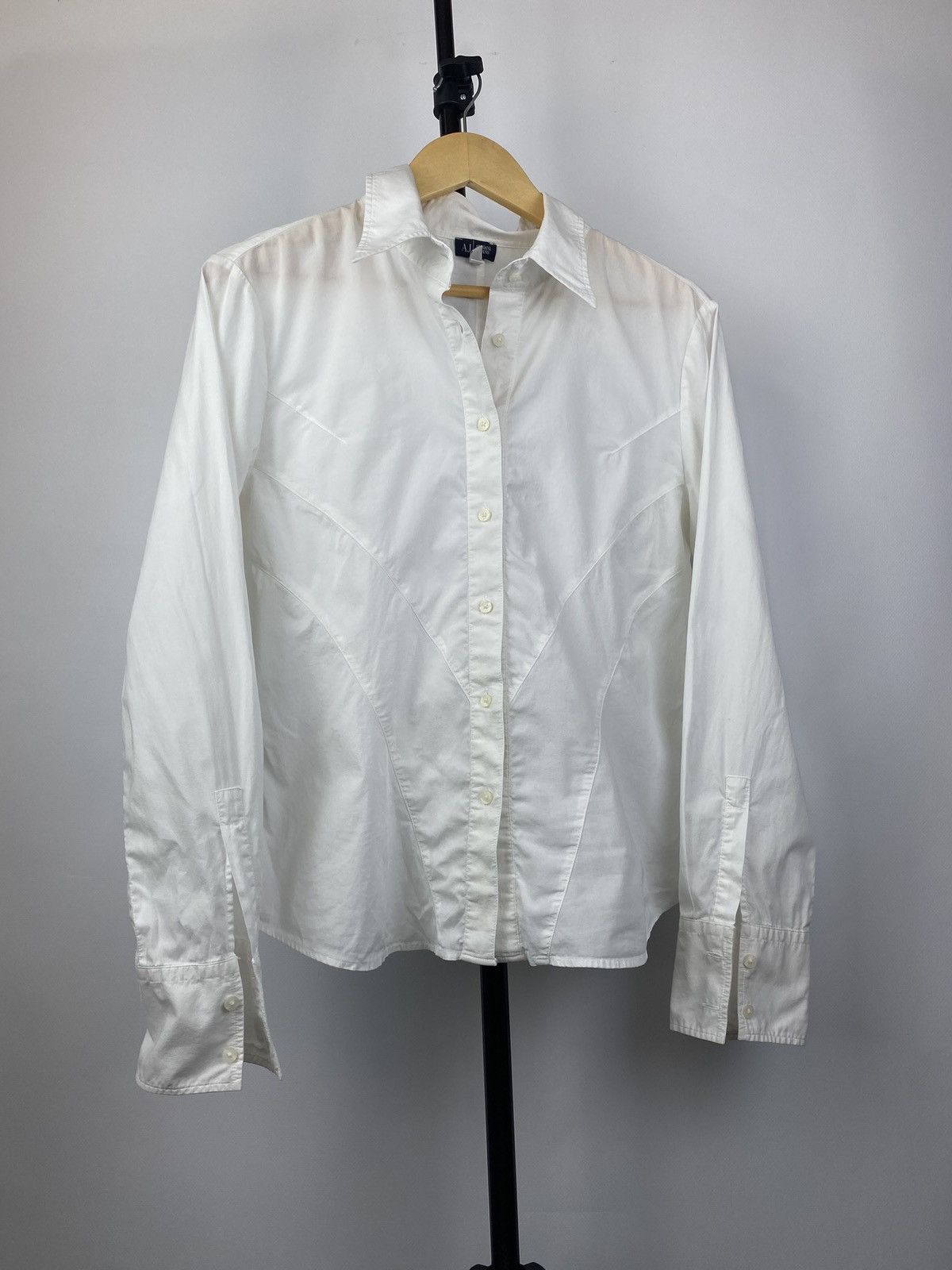 🔥Giorgio Armani Jeans Asymmetrical Womens Shirt Rare Grail