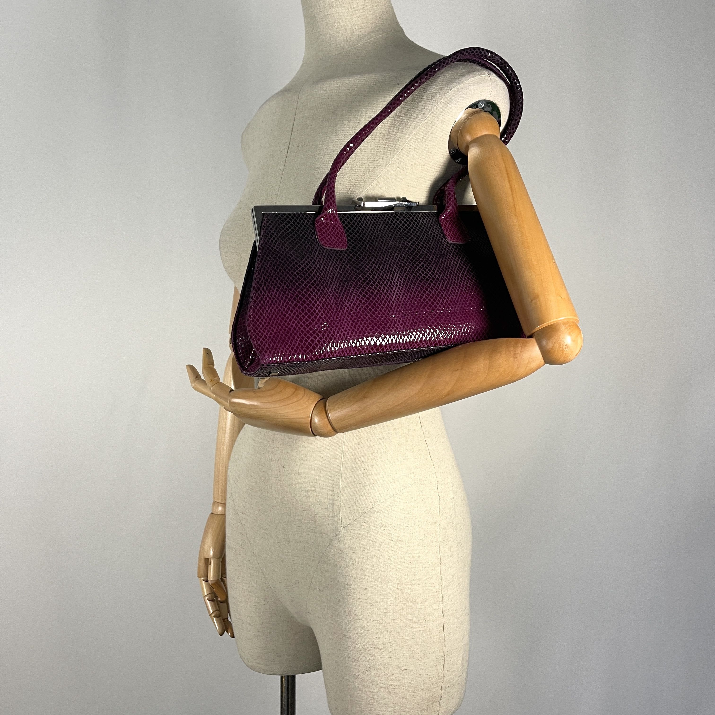 Stuart Weitzman STUART WEITZMAN Python Leather Bag Y2K style Size ONE SIZE - 2 Thumbnail
