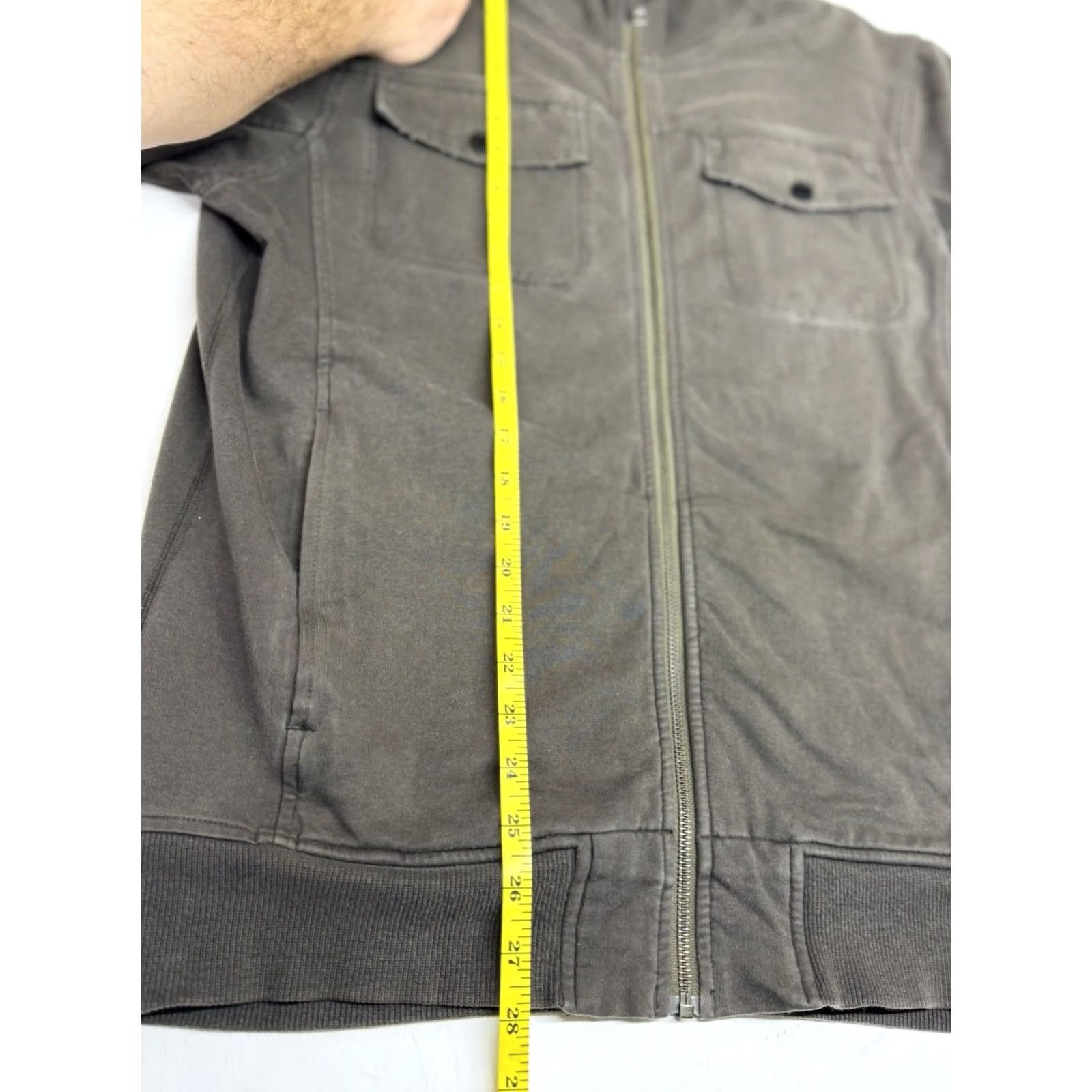 Lululemon Lululemon Full Zip Jacket Men L Green Jericho Cotton Terry Bomber Pockets Jacket Size US L / EU 52-54 / 3 - 4 Thumbnail