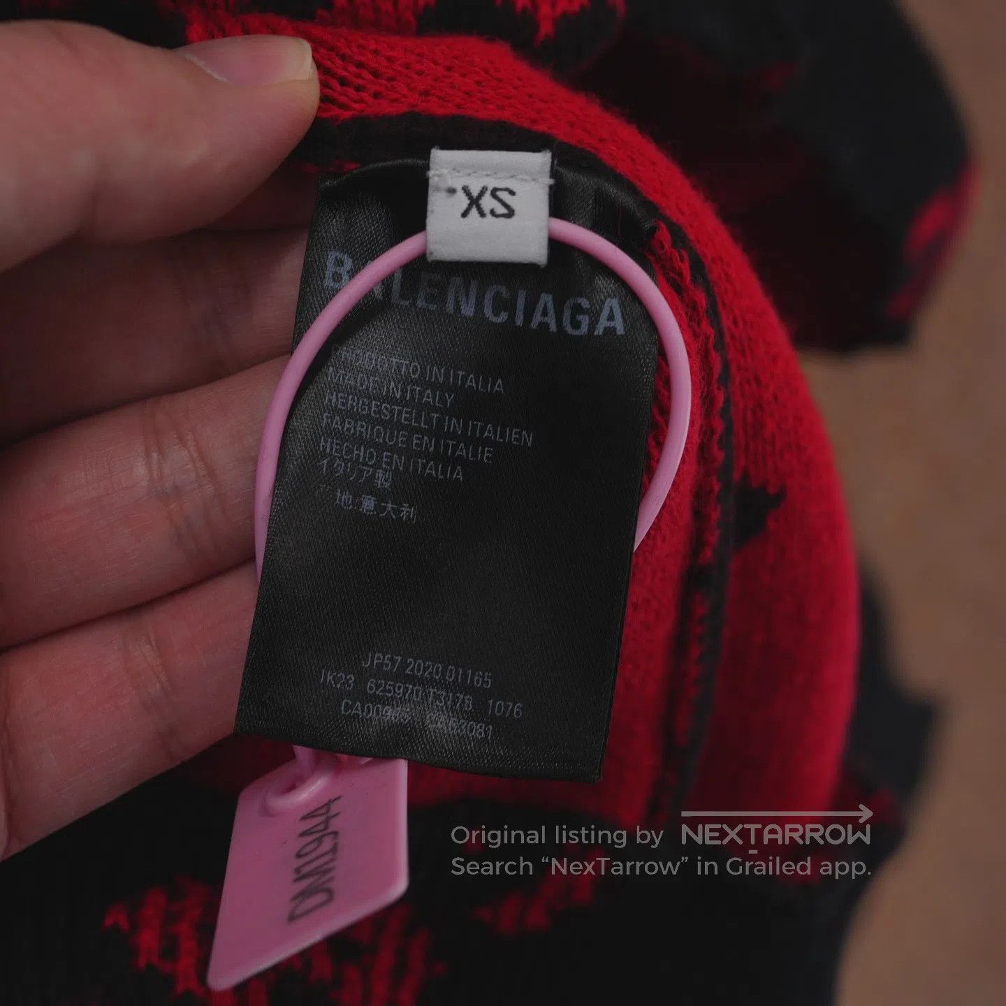 Balenciaga Balenciaga Full-print bullet-screen wool knit sweater Size US XS / EU 42 / 0 - 4 Thumbnail