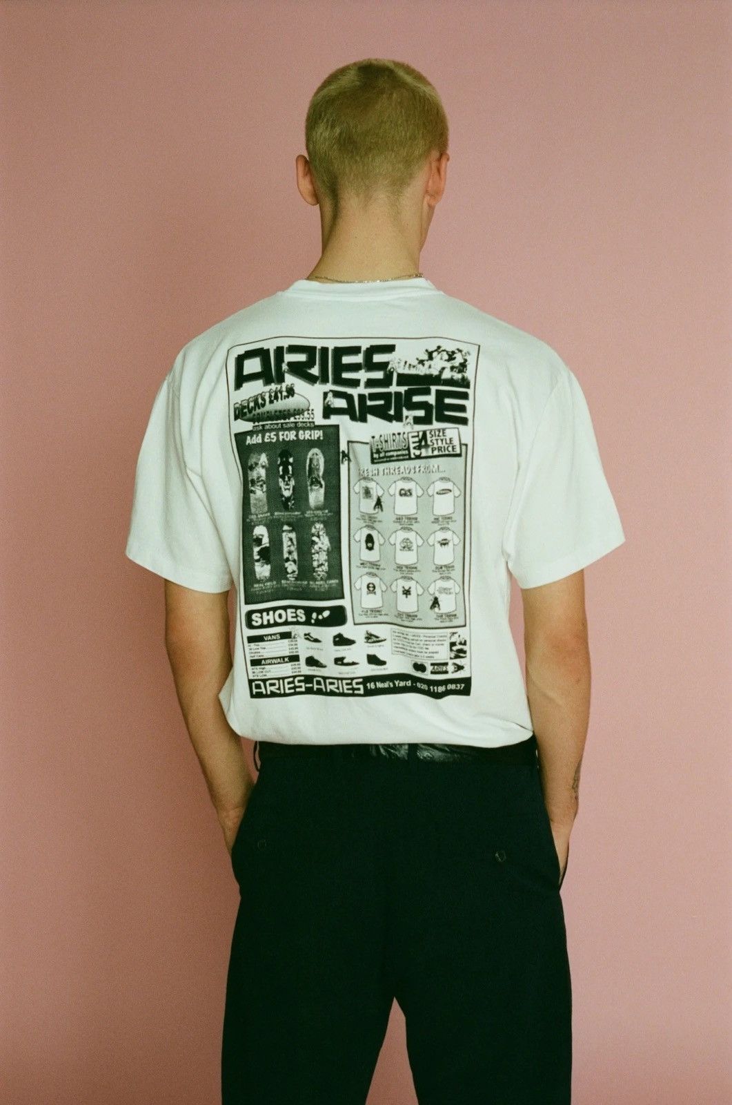 Aries Aries Arise Back Logo Tshirt Size US XL / EU 56 / 4 - 1 Thumbnail