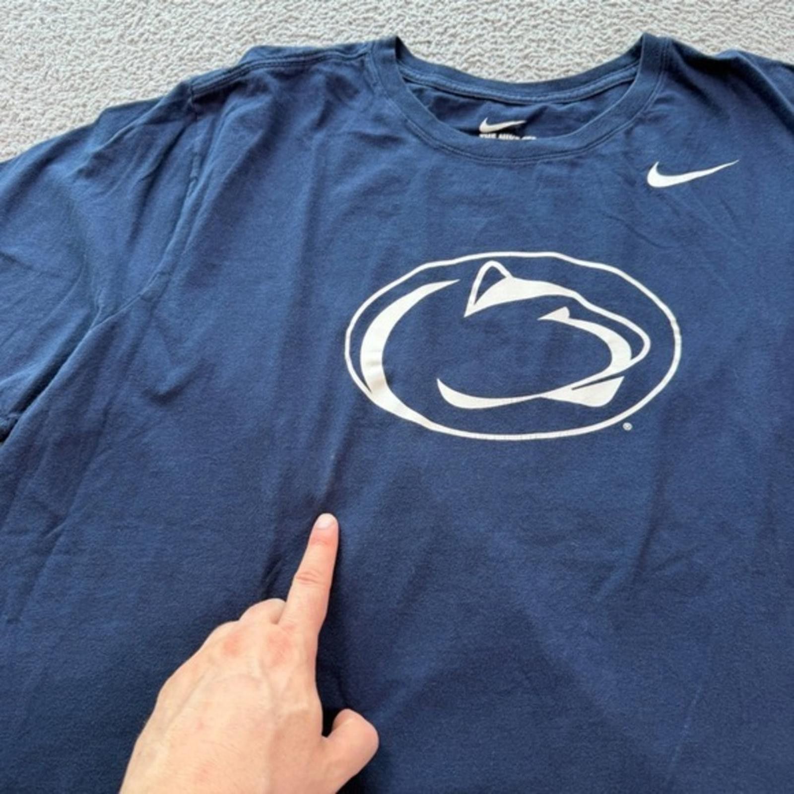 Nike Nike Penn State Nittany Lions Mens Navy T-Shirt XXL Size US XXL / EU 58 / 5 - 4 Thumbnail