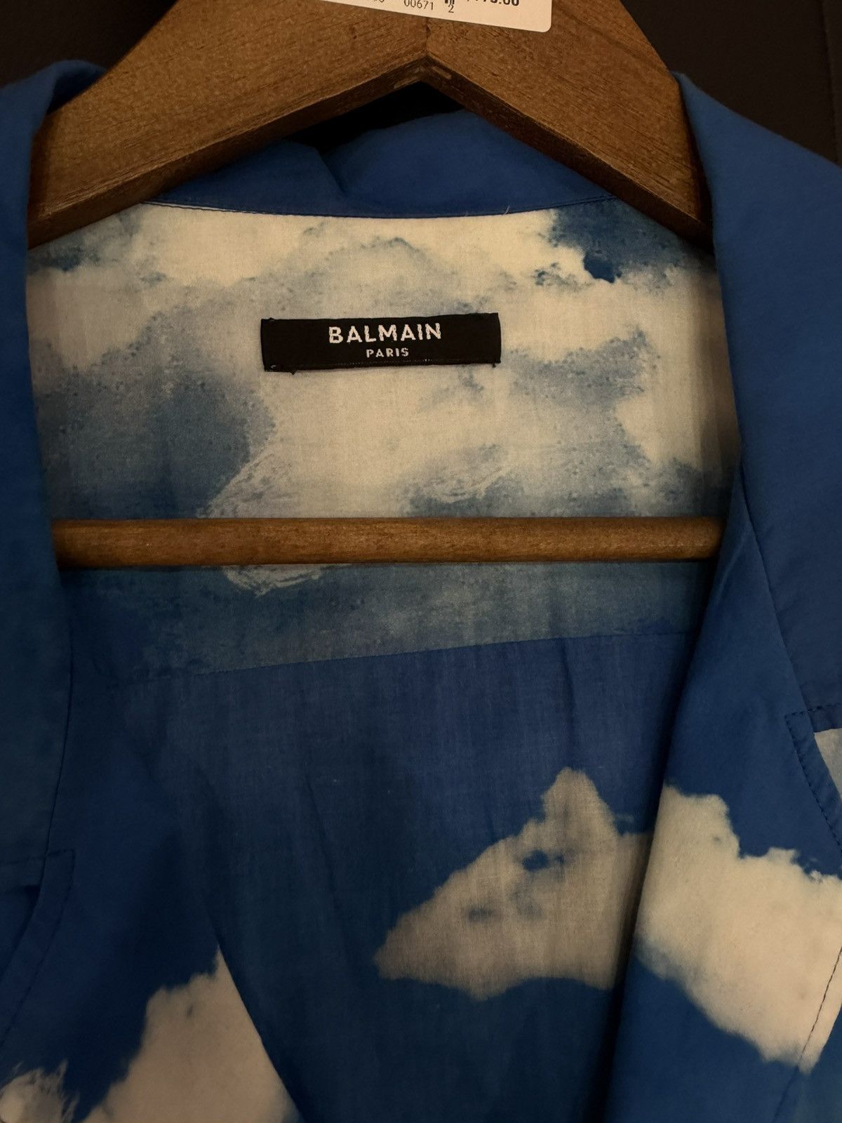 Balmain Size M/41 - Balmain Desert Graphic Short Sleeve Button Up Size US M / EU 48-50 / 2 - 5 Thumbnail
