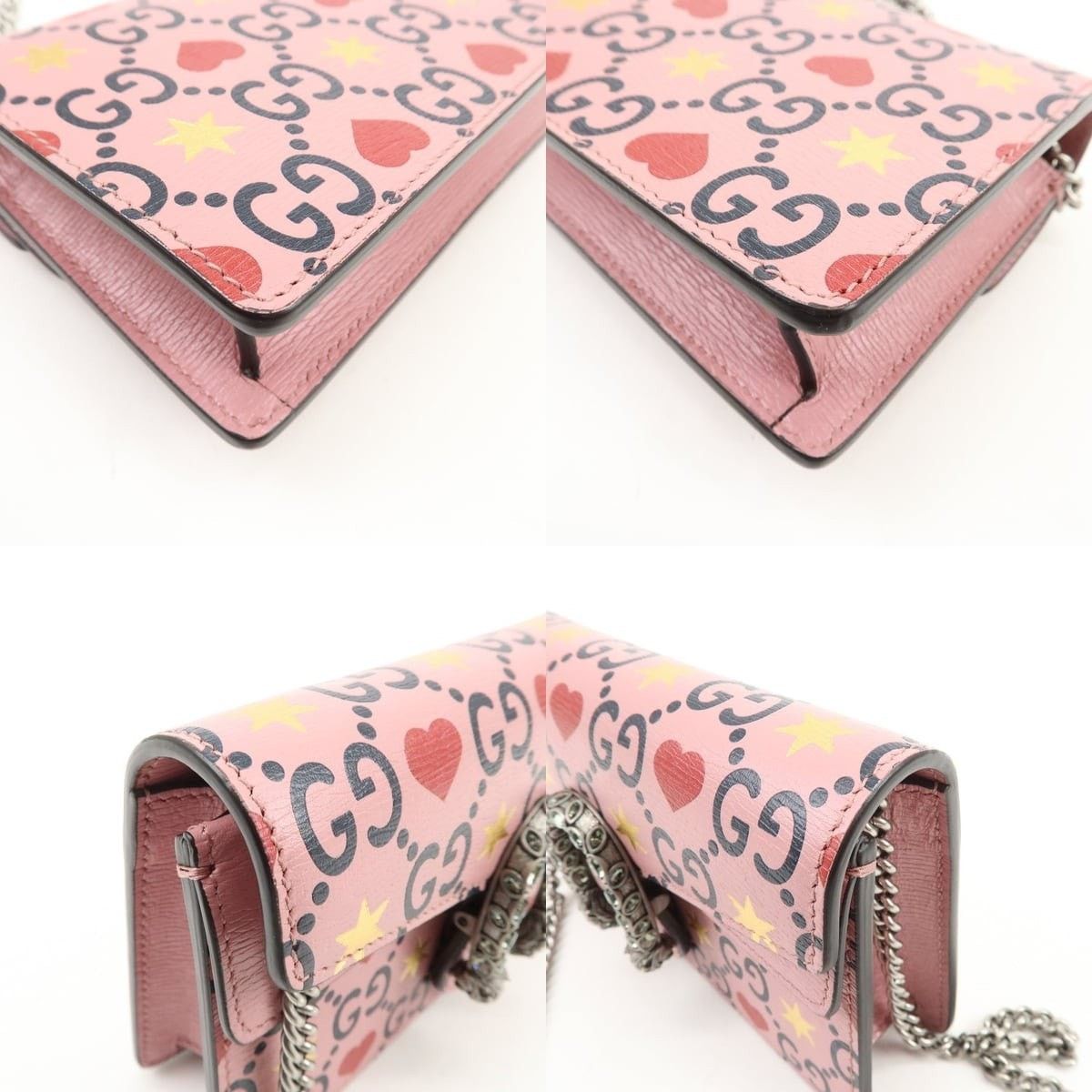 Gucci Gucci Dionysus Super Mini Calfskin Flap Bag Pink Size ONE SIZE - 5 Thumbnail