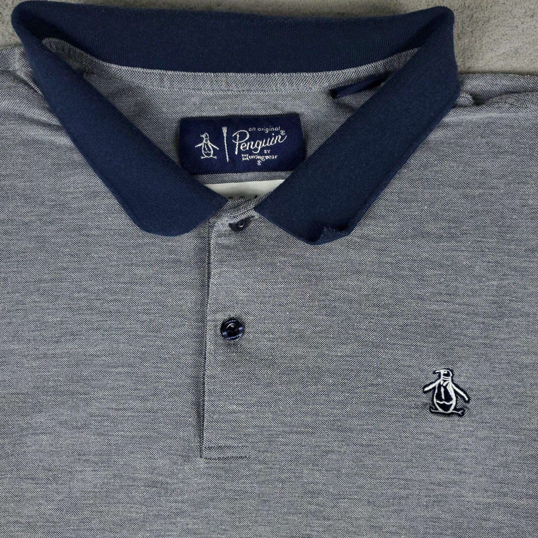 Vintage Penguin Polo Shirt Mens Size XL Blue Casual Short Sleeve Adult Size US XL / EU 56 / 4 - 2 Thumbnail