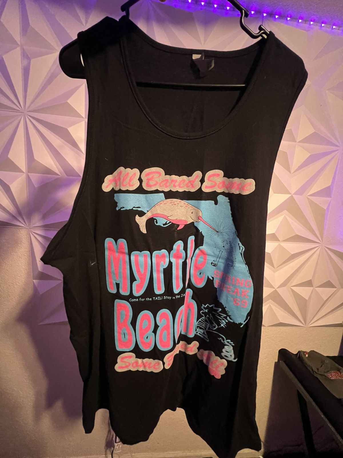 Vintage Myrtle Beach T-shirt sleeveless Size US XL / EU 56 / 4 - 1 Preview