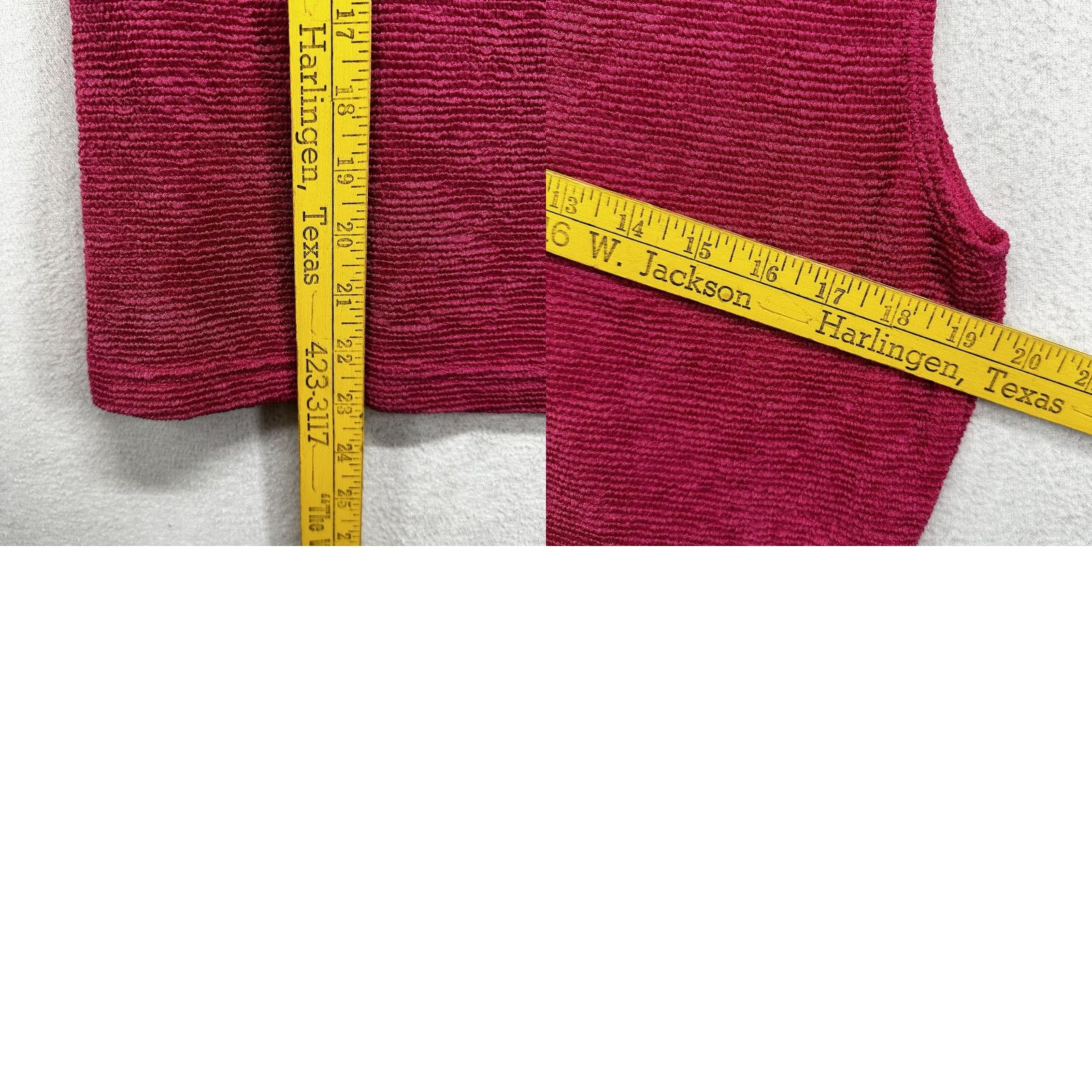 Vintage VINTAGE Christina Hope Womens Tank Top Sleeveless Magenta Vintage 90s Casual Party USA Size L / US 10 / IT 46 - 8 Thumbnail