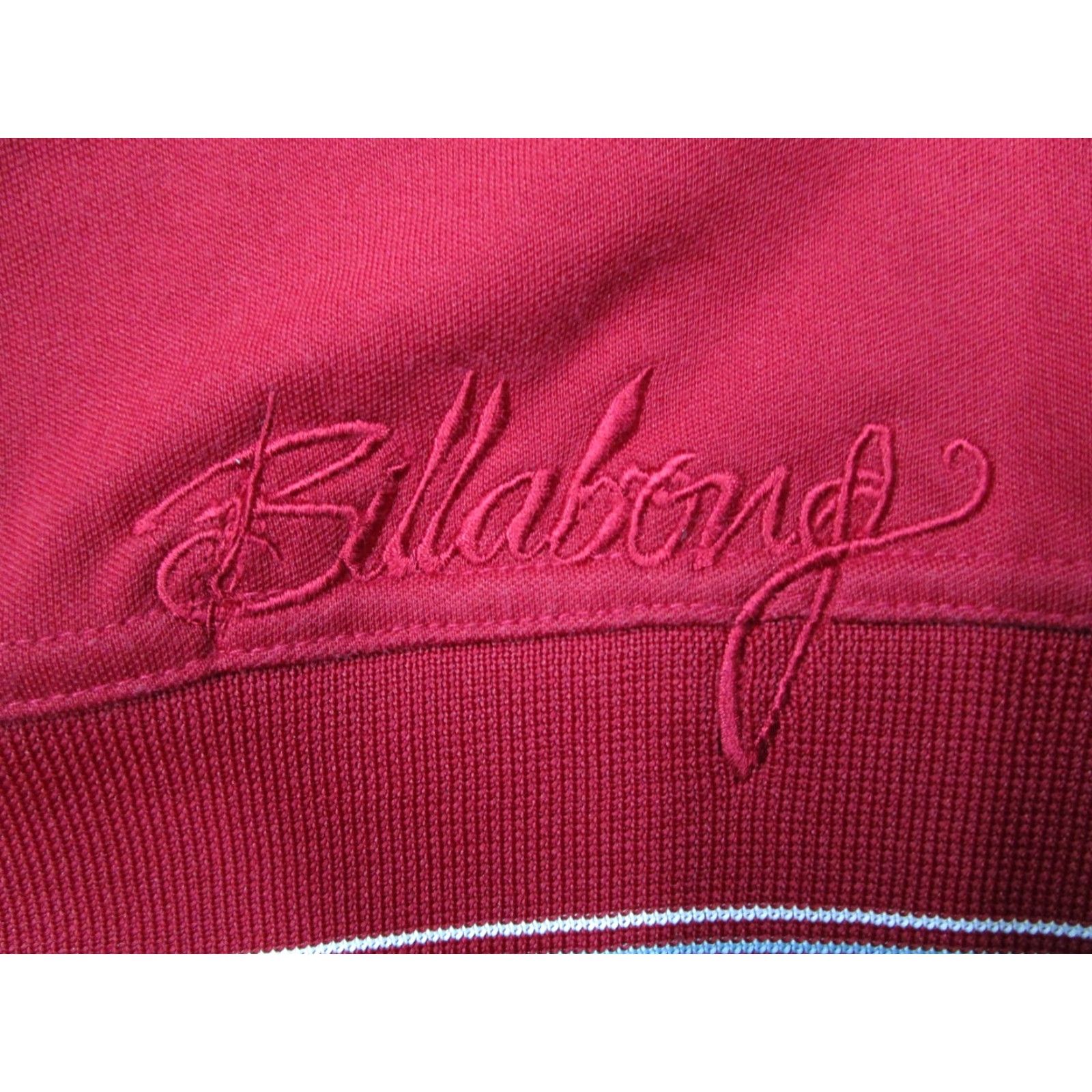 Billabong BILLABONG Jacket Men L Red Full Zip Track Embroidered Logo - Cotton / Polyester Blend - Windbreaker - 90s Beach City Sports - Mens Size US L / EU 52-54 / 3 - 5 Thumbnail