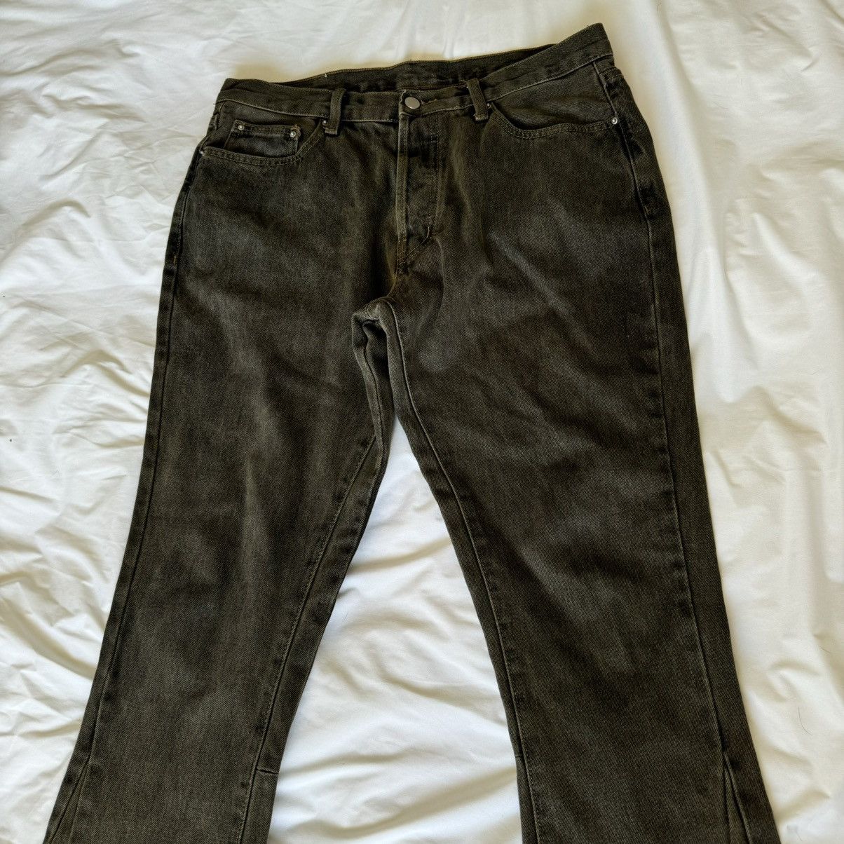 Vintage MNML Flared denim jeans Size US 32 / EU 48 - 5 Thumbnail