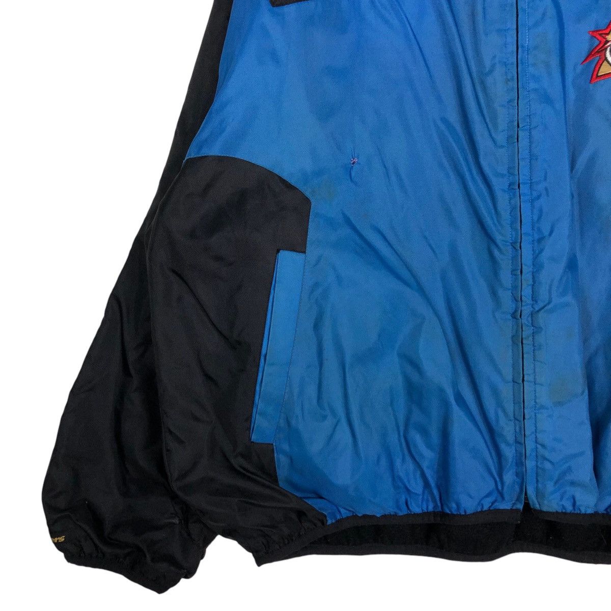 NBA 🔥Vintage Nylon Bomber Jacket NBA 76Ers Big Logo Size US XL / EU 56 / 4 - 4 Thumbnail
