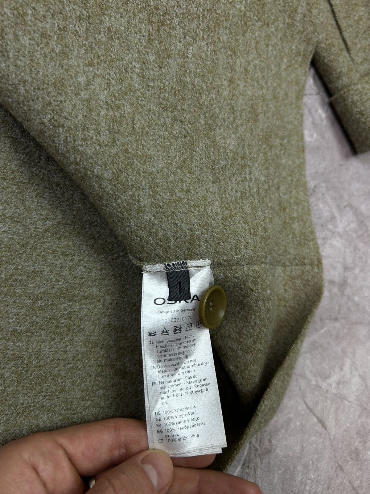 OSKA OSKA Coat Boiled Wool with Pockets Size 1 Heather Size M / US 6-8 / IT 42-44 - 8 Thumbnail
