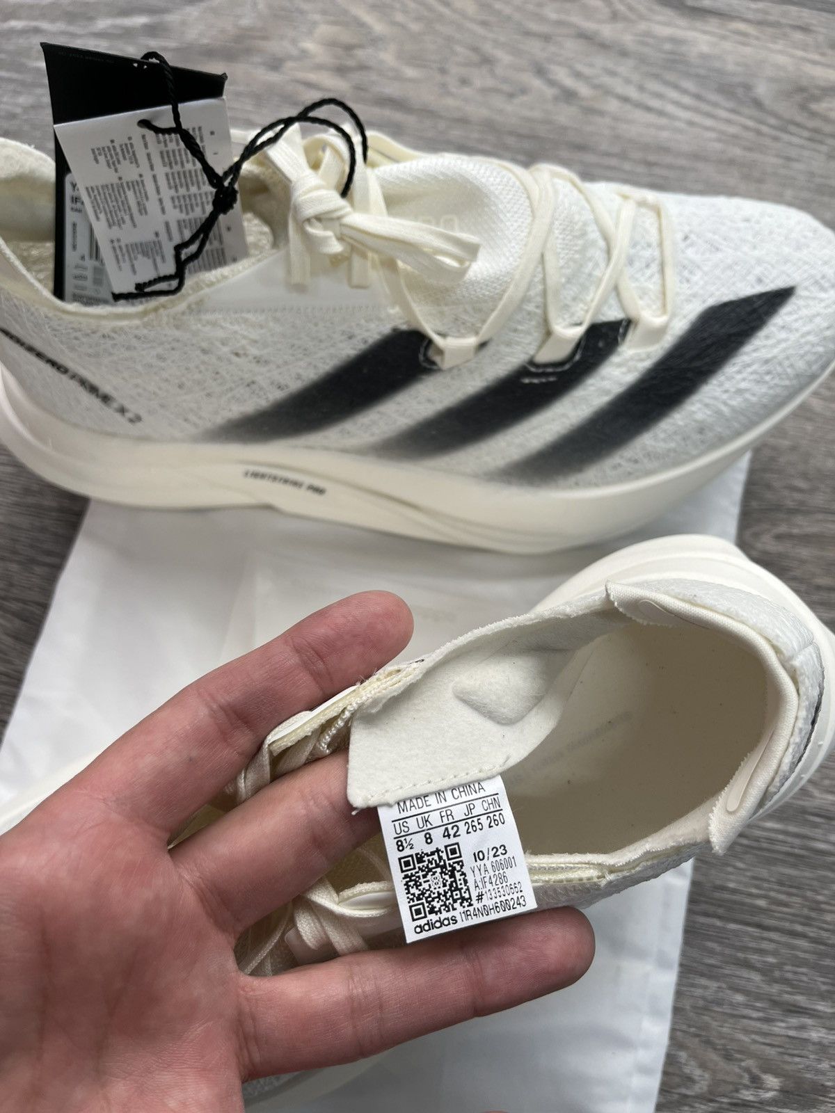 Adidas × Y-3 × Yohji Yamamoto Adidas Y-3 Yohji Yamamoto Prime X2 Strung White Size US 8.5 / EU 41-42 - 4 Thumbnail