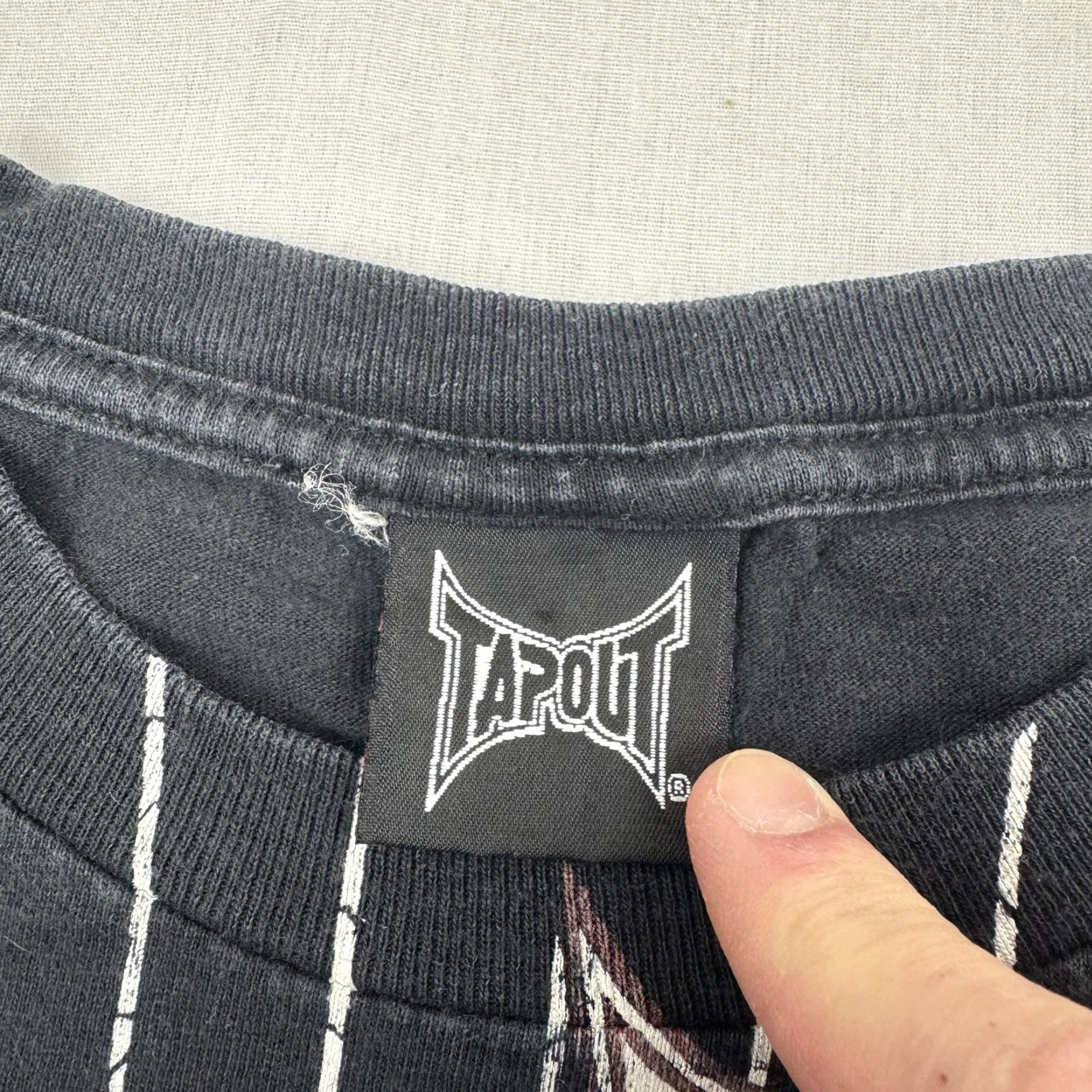 Tapout VINTAGE Tapout T Shirt Adult Large All Over Print Grunge Hipster MMA Combat Skulls Shirt Mens Black Cotton Dry? Size US L / EU 52-54 / 3 - 3 Thumbnail