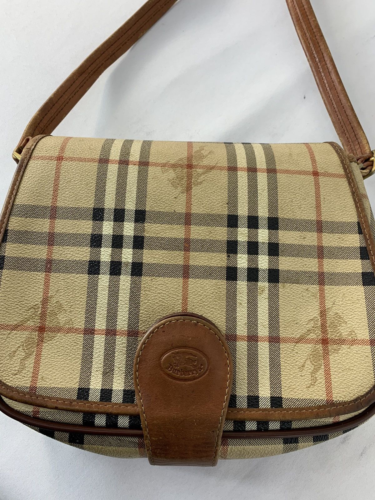 Burberry Burberrys London Leather Shoulder Bag Nova Checked Monogram Size ONE SIZE - 1 Thumbnail