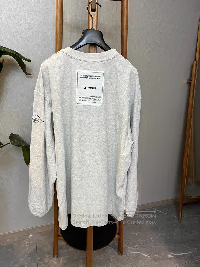 Vetements VETEMENTS Hoodie - Grey Size US S / EU 44-46 / 1 - 3 Thumbnail