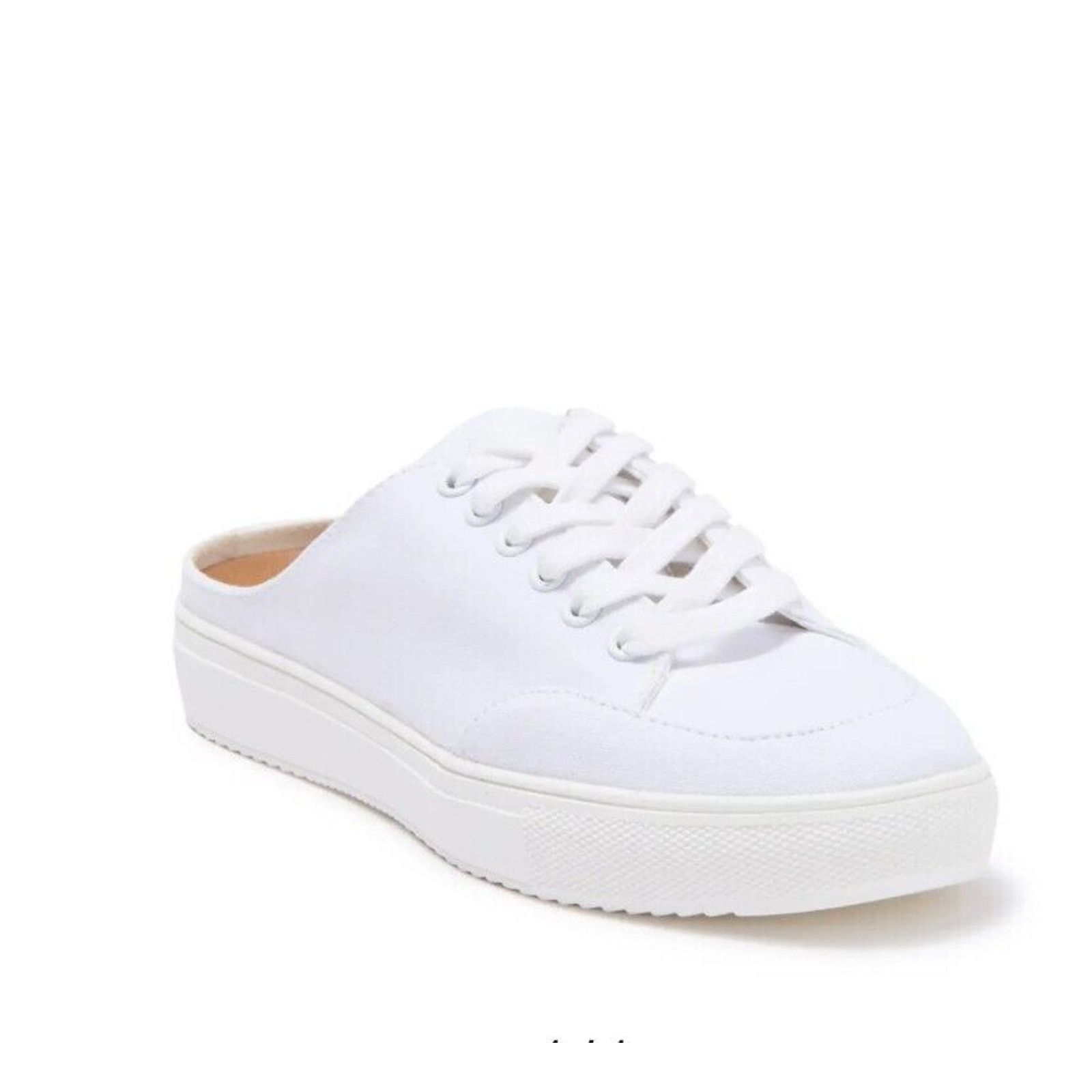 Other Susina White Leatherette Brynlee Closed Toe SlideIn Sneakers Size US 9 / IT 39 - 1 Thumbnail