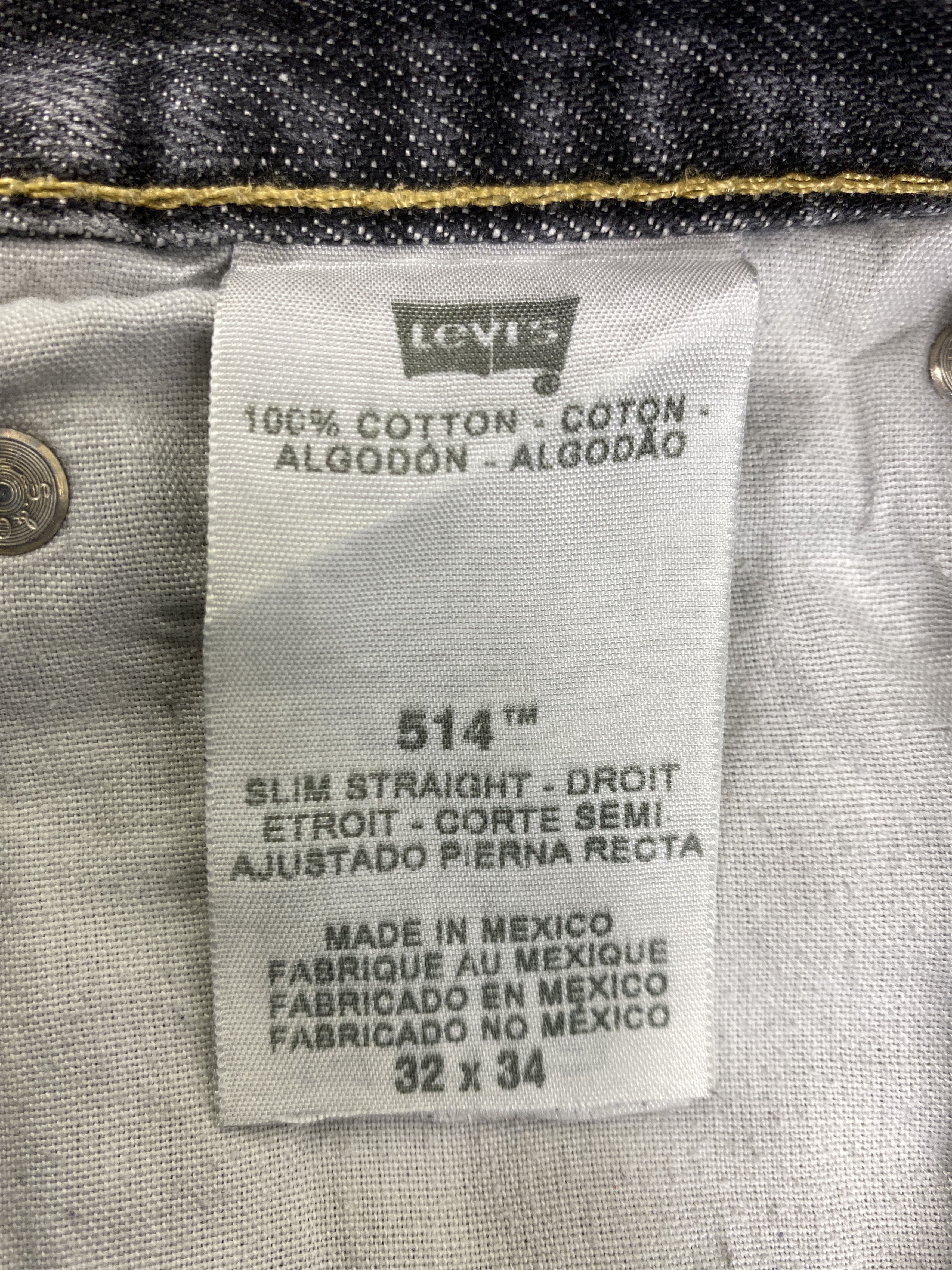 Levi's Black Vintage Levi's 514 Slim Straight Denim 32x34 -JN406 Size US 32 / EU 48 - 9 Thumbnail