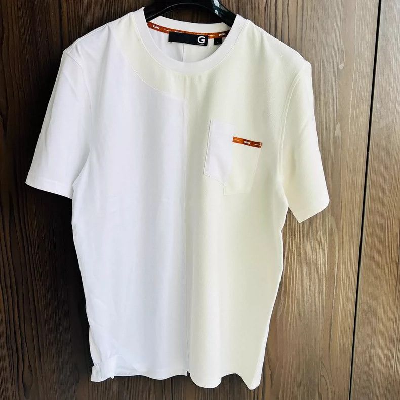 Givenchy Givenchy Men's Patchwork Design Cotton Crew Neck Short Sle Size US L / EU 52-54 / 3 - 1 Thumbnail
