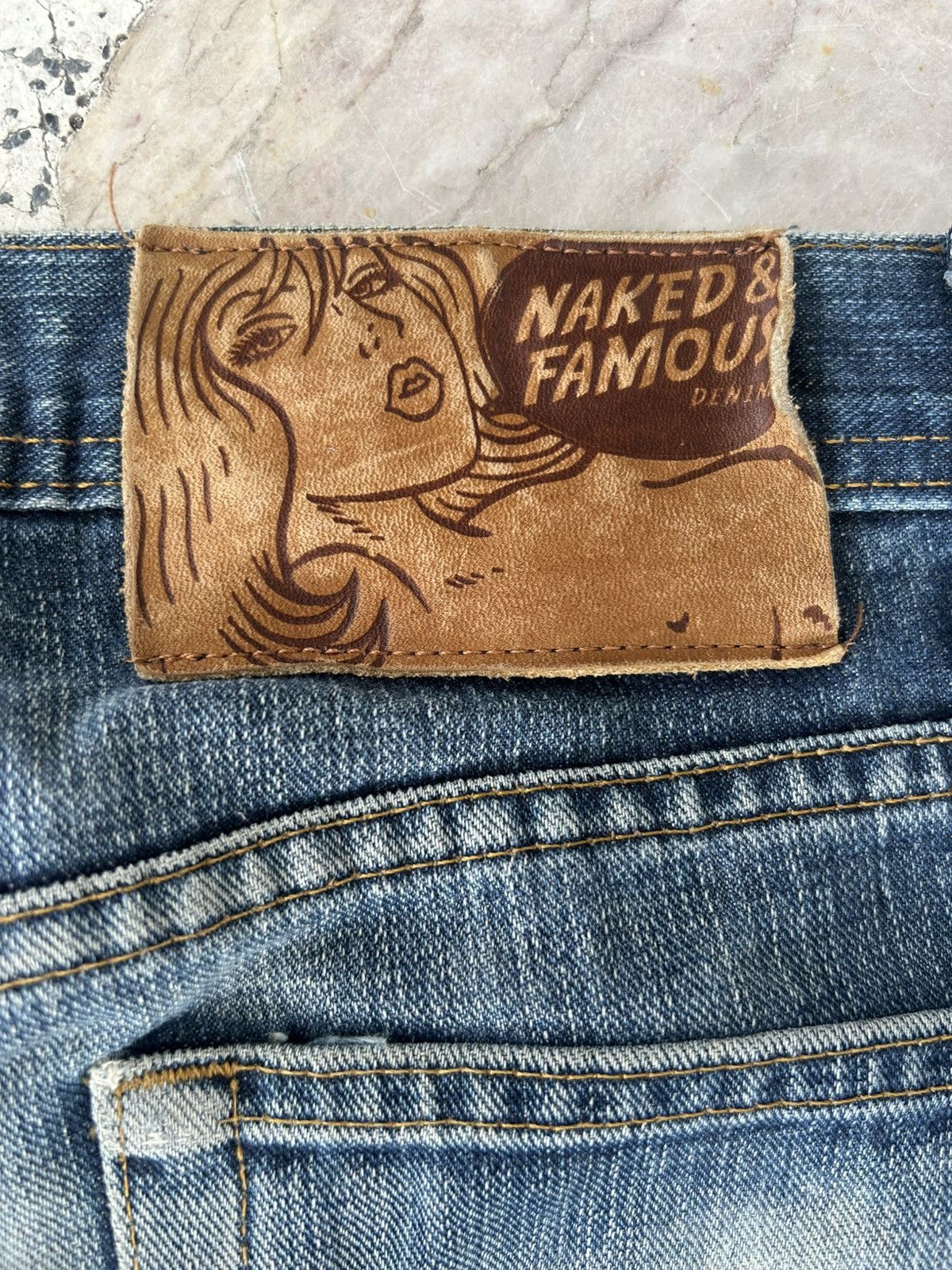 Naked & Famous Vintage Selvedge Ripped Denim Japan Size US 29 - 12 Thumbnail