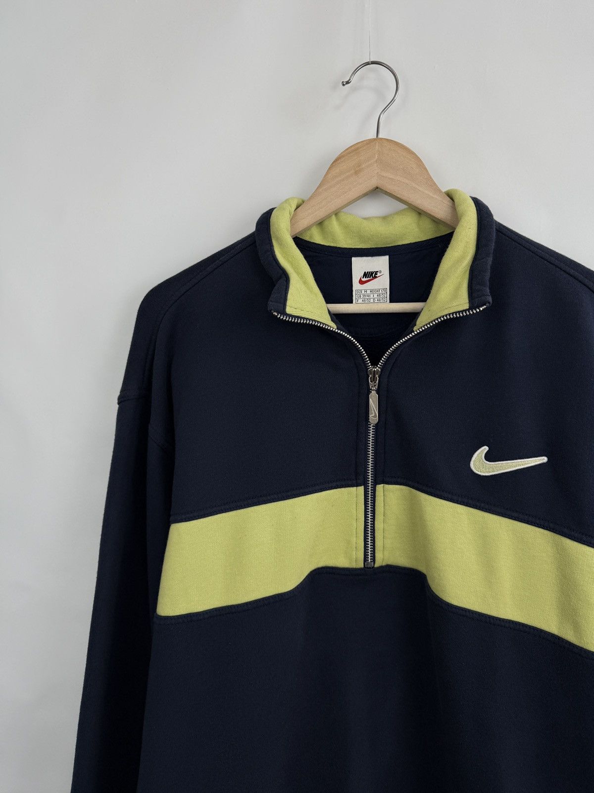 Nike 🇺🇸 Vintage 90s Nike Athletic 1/4 Zip Sweatshirt Rare Hype Y2K Size US M / EU 48-50 / 2 - 2 Thumbnail
