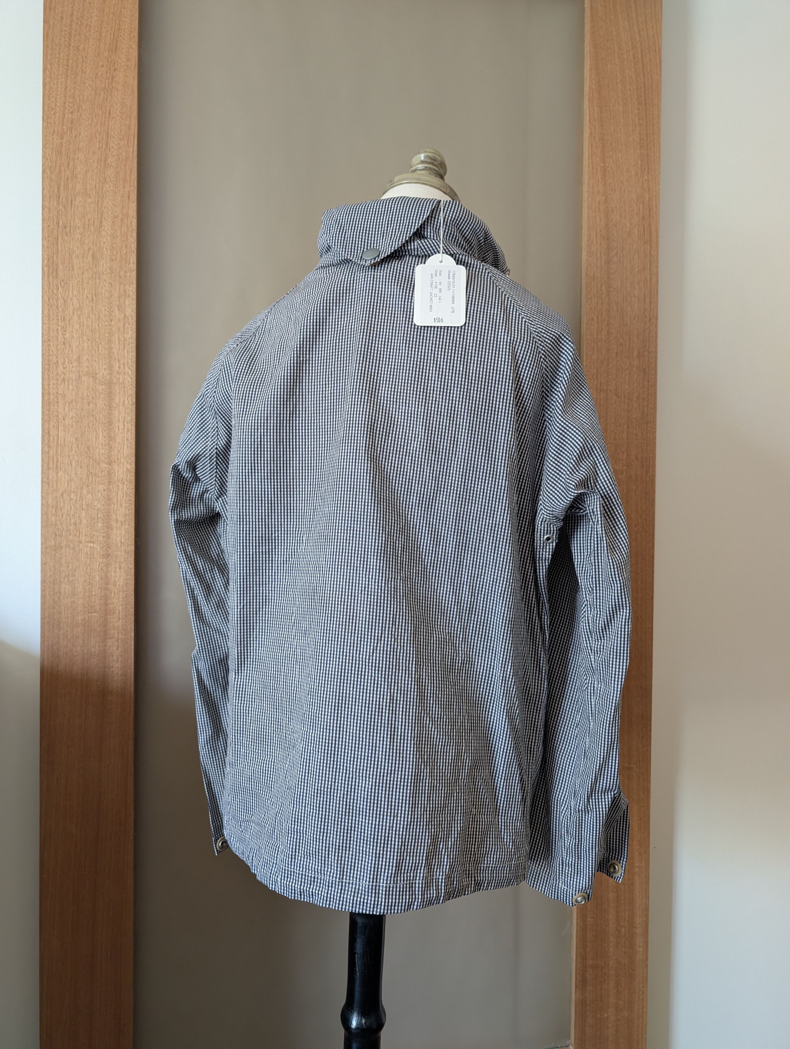 Nigel Cabourn Nigel Cabourn Beeswaxed Navy Check Aircraft Jacket Size US S / EU 44-46 / 1 - 3 Thumbnail