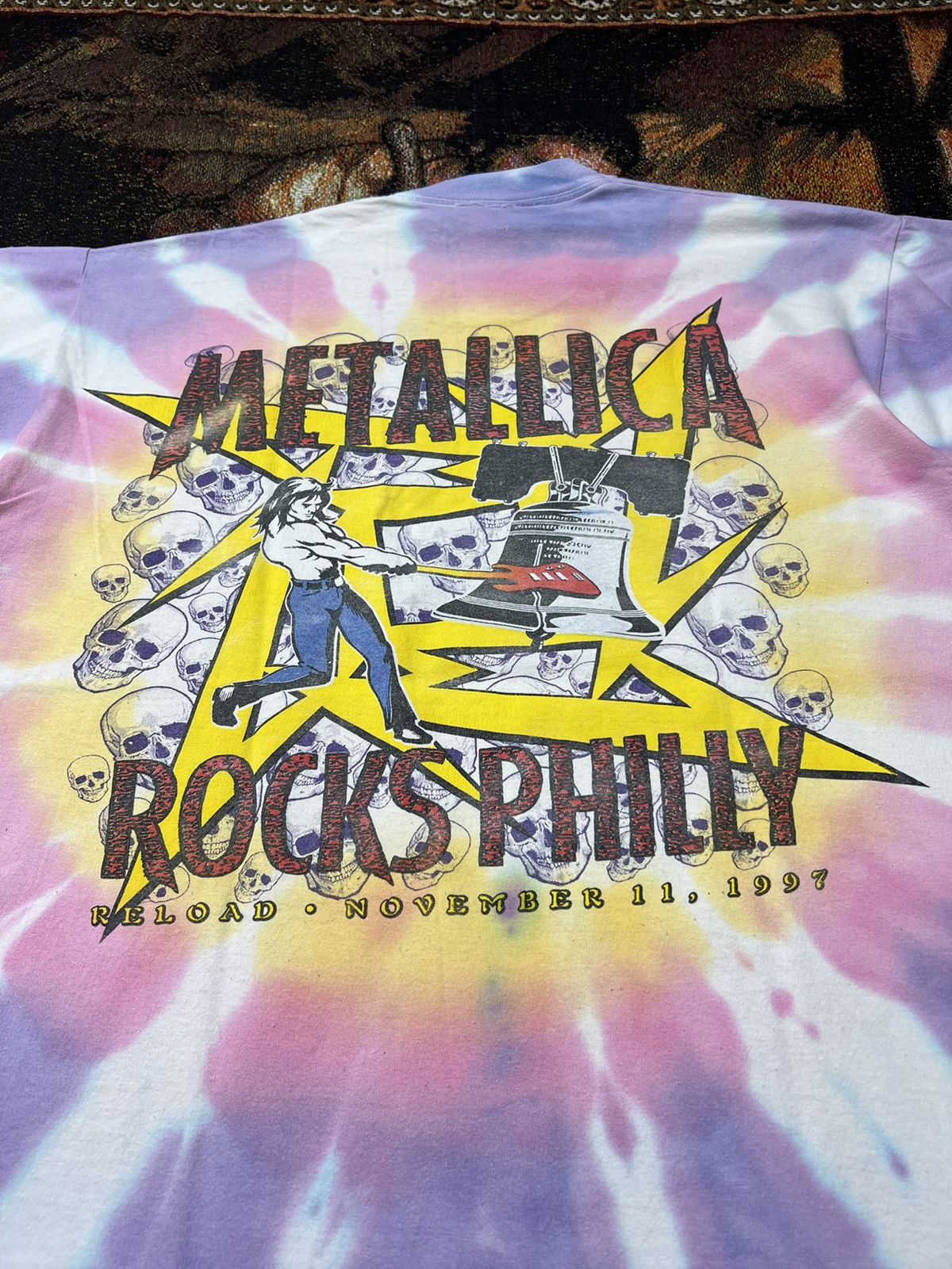 Band Tees Vintage '97 Metallica Philly Tie Dye Tee Size US L / EU 52-54 / 3 - 1 Thumbnail