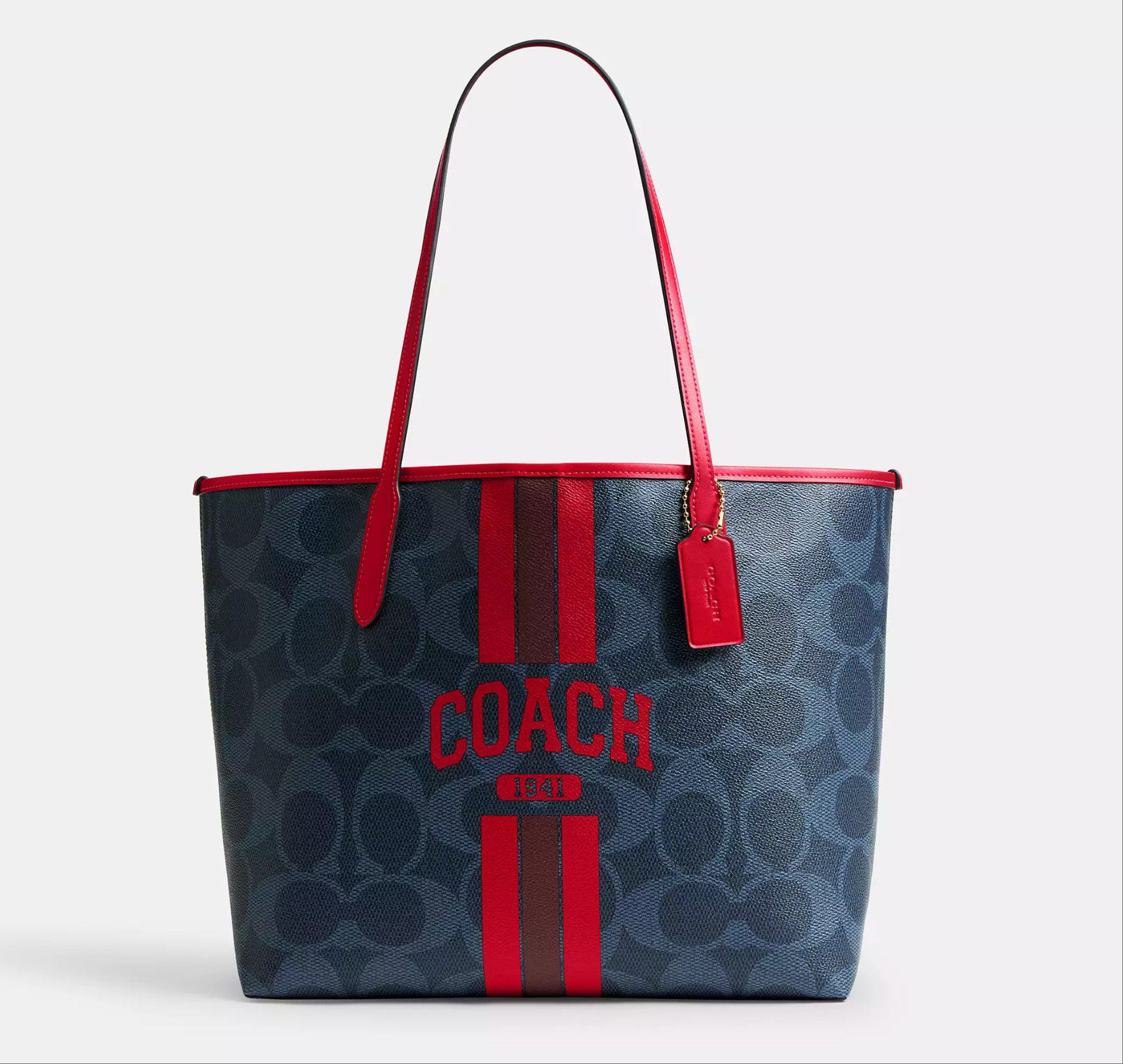 Coach City Tote Bag In Signature Canvas With Coach Graphic CBI79 Size ONE SIZE - 6 Thumbnail