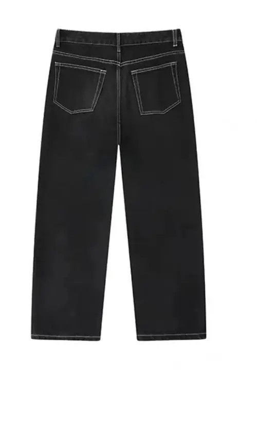 Jean Black star towel embroidered jeans Size US 32 / EU 48 - 2 Thumbnail