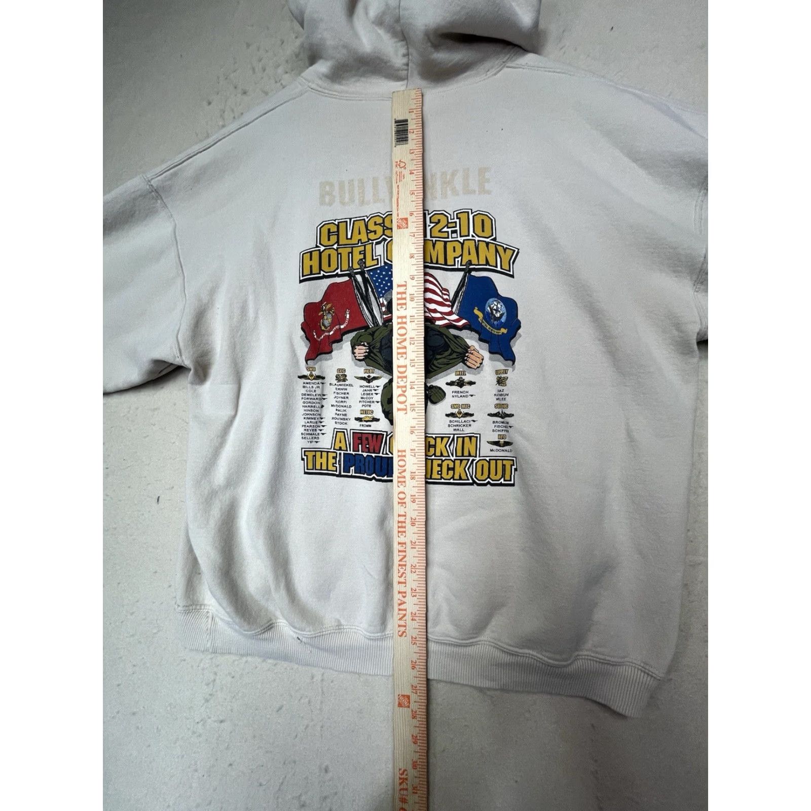 Gildan US Navy Owned Proud Class Gildan Heavy Blend Pullover Hoodie Beige XL Mens Size US XL / EU 56 / 4 - 4 Thumbnail