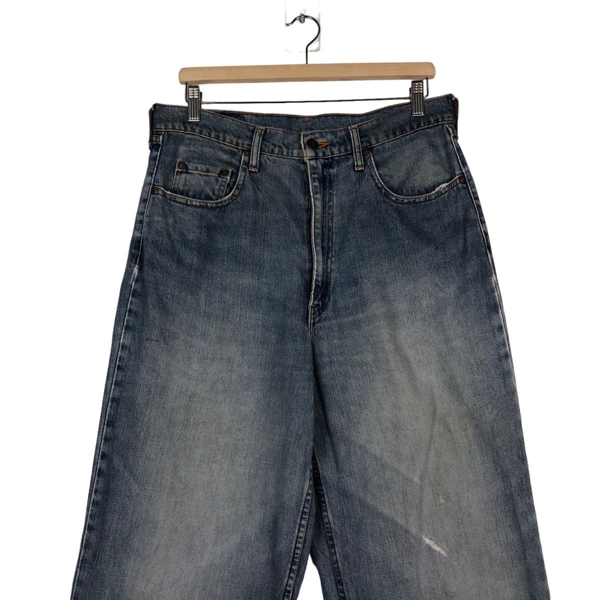 Levi's 🔥Vintage Levi’s Biker Denim Jeans Distressed Japan Size US 34 / EU 50 - 4 Thumbnail