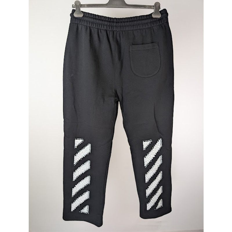 Off-White o1rshd1 Pixel Diag Sweatpants in Black / White Size US 36 / EU 52 - 11 Thumbnail