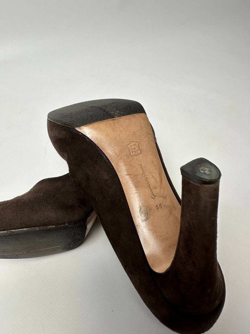 Gianvito Rossi Gianvito Rossi Brown Suede Heels Size 38 Size US 8 / IT 38 - 11 Thumbnail