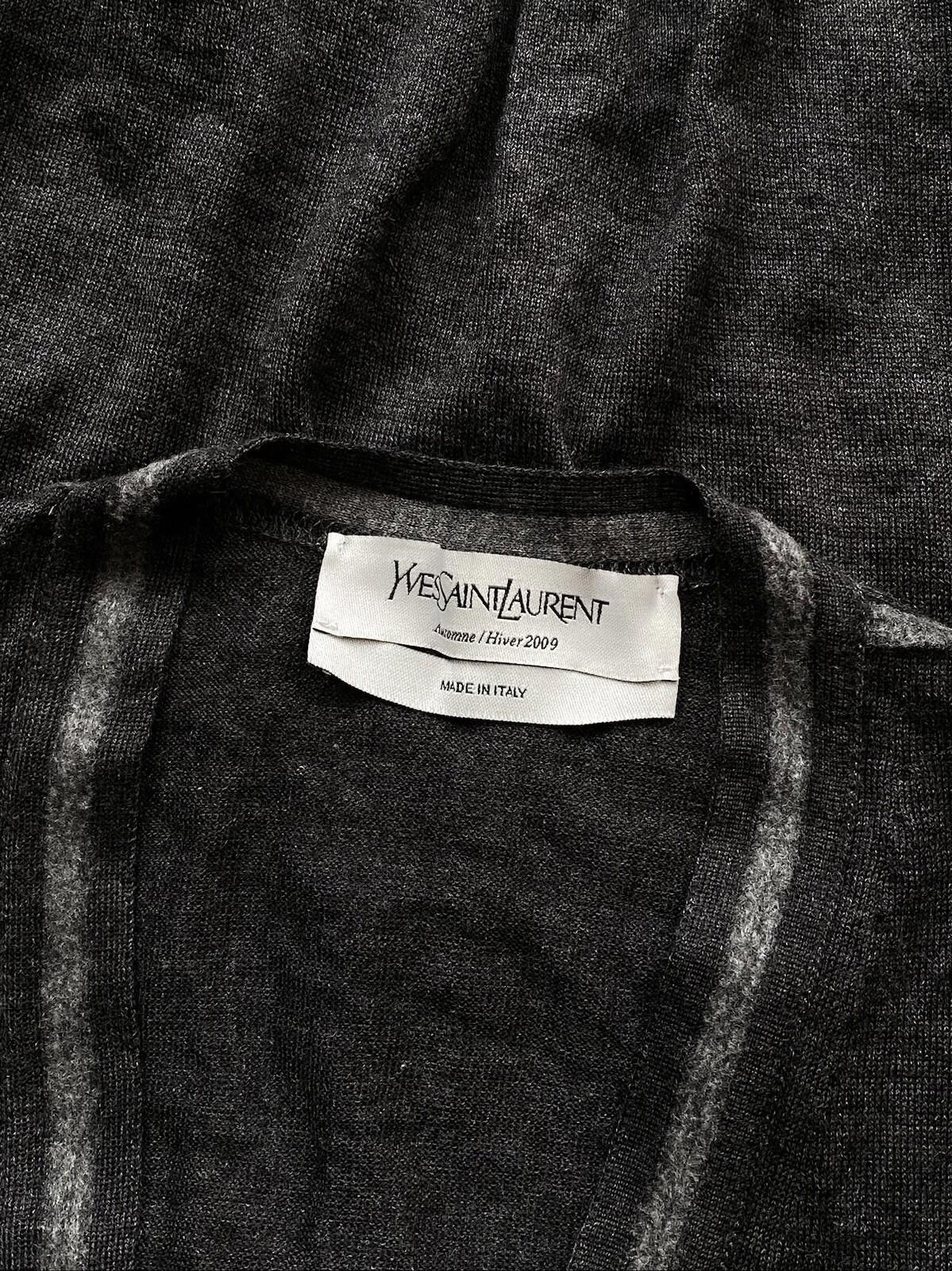 Saint Laurent Paris AW 2009 Yves Saint Laurent Cashmere Cardigan V-Neck Size S / US 4 / IT 40 - 8 Thumbnail