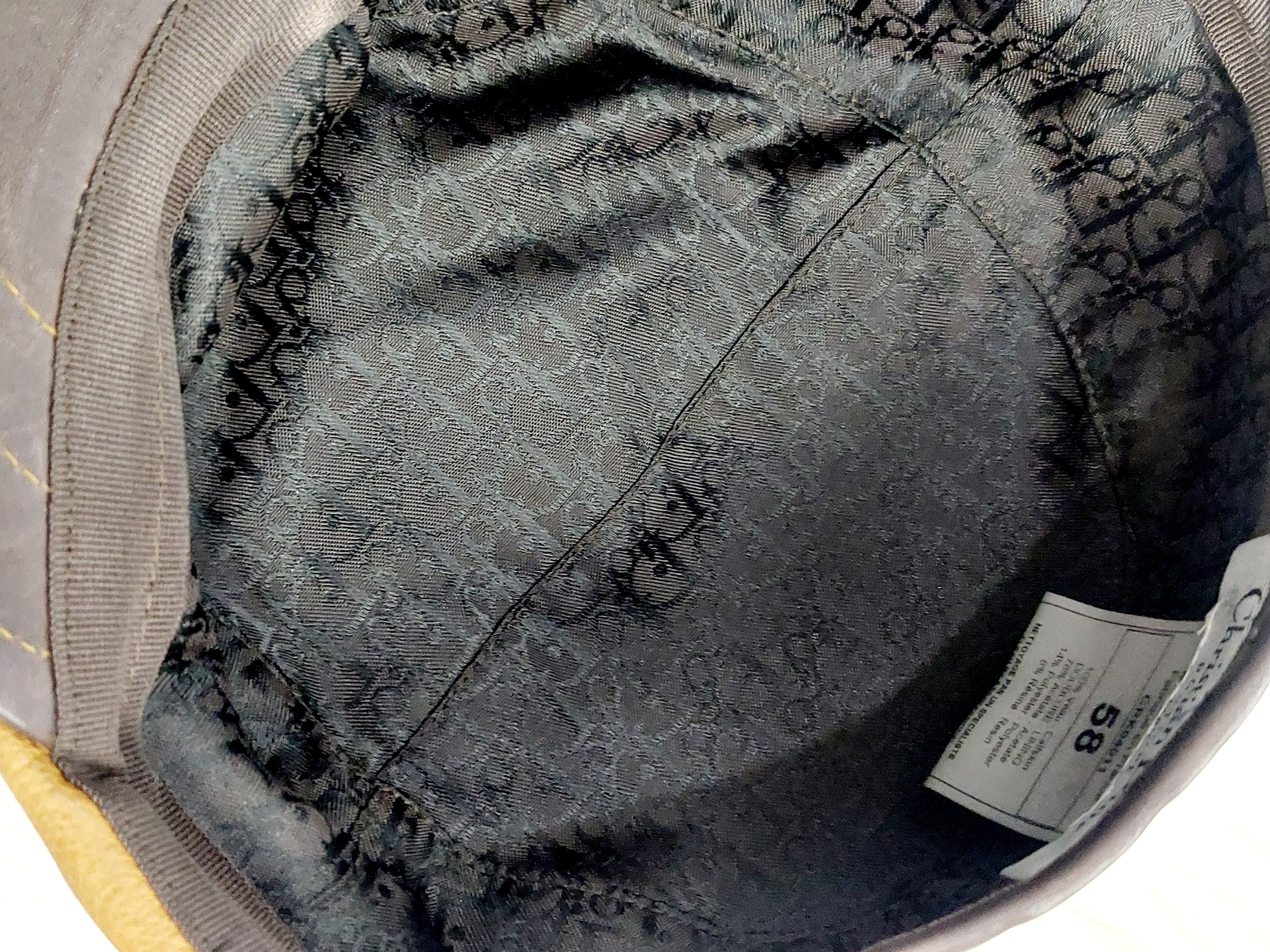 Dior Christian Dior Charm Coin Galliano Calfskin Newsboy Cap Hat Size ONE SIZE - 14 Thumbnail