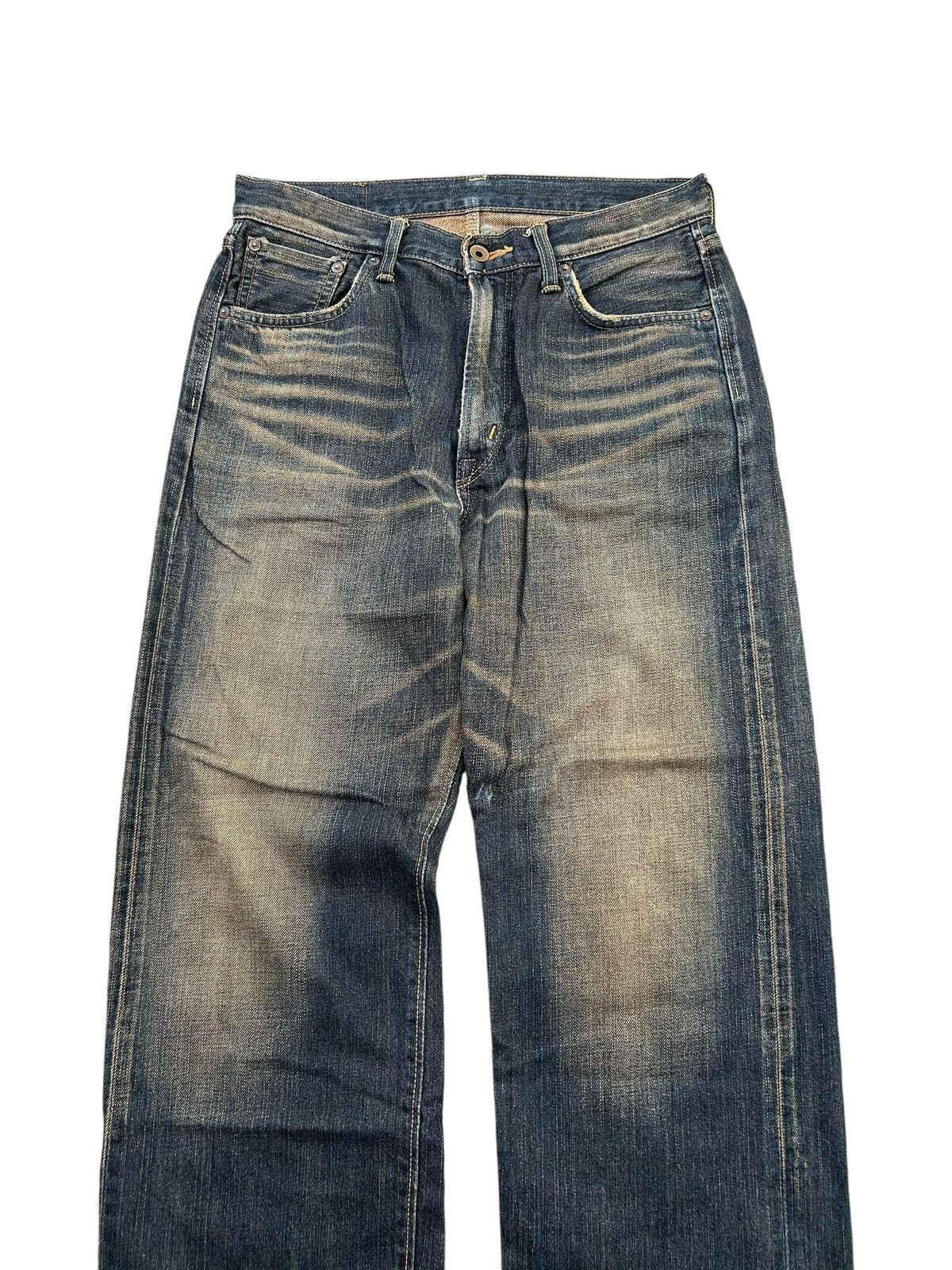 Edwin × Kapital × Vintage Vintage Edwin 505 Selvedge Baggy Rusty Distressed Denim Jean Size US 31 - 2 Thumbnail